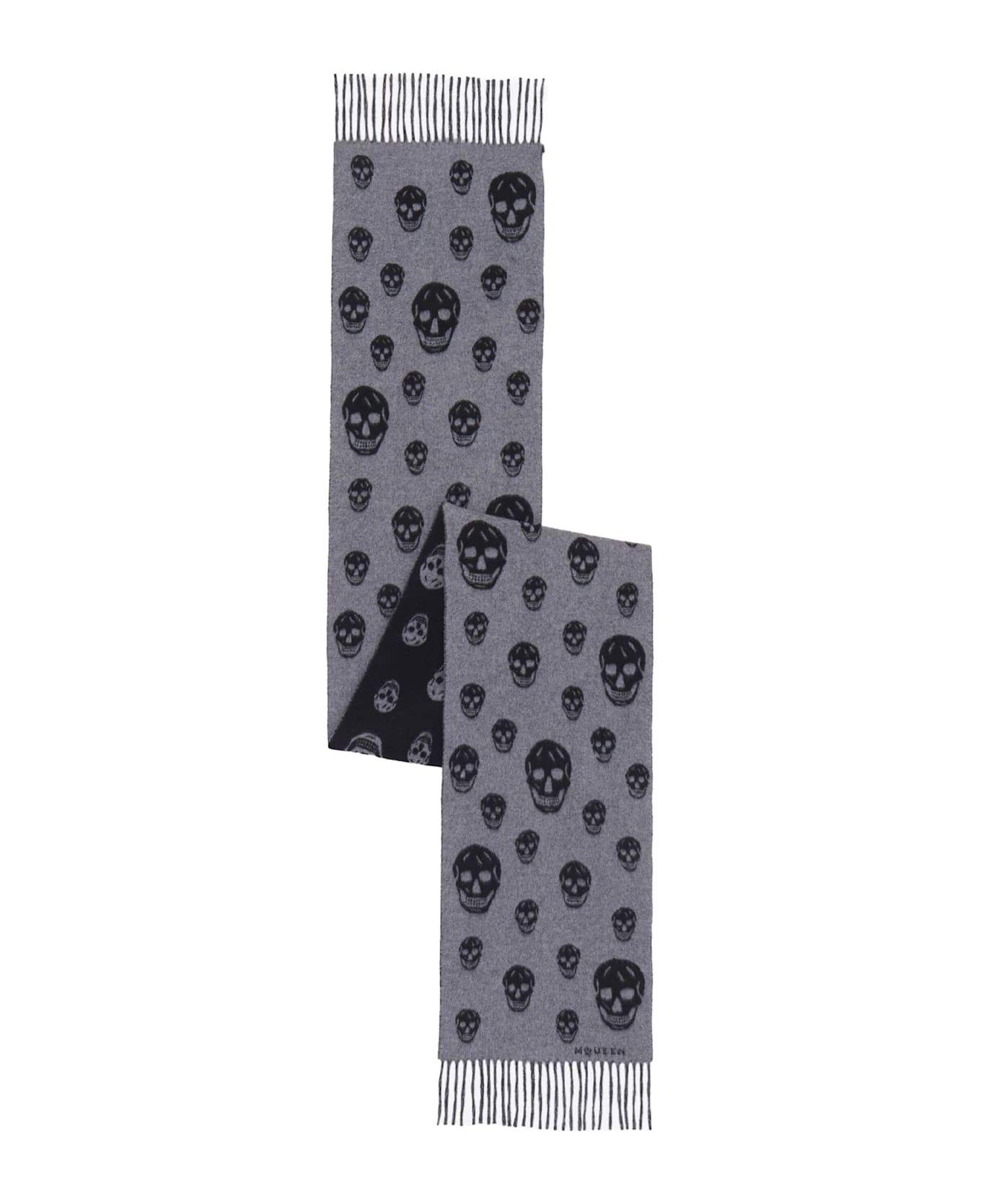 Alexander McQueen Scarfs - GRAPHITE BLACK