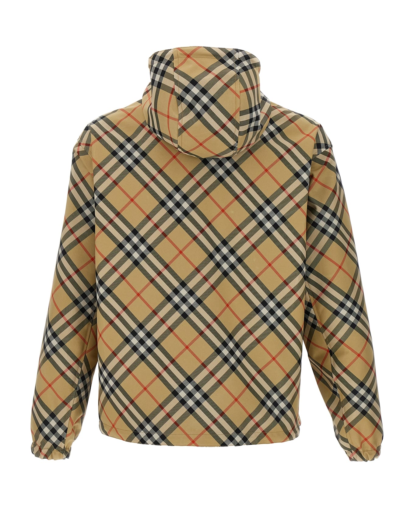 Burberry Check Waterproof Jacket - Beige