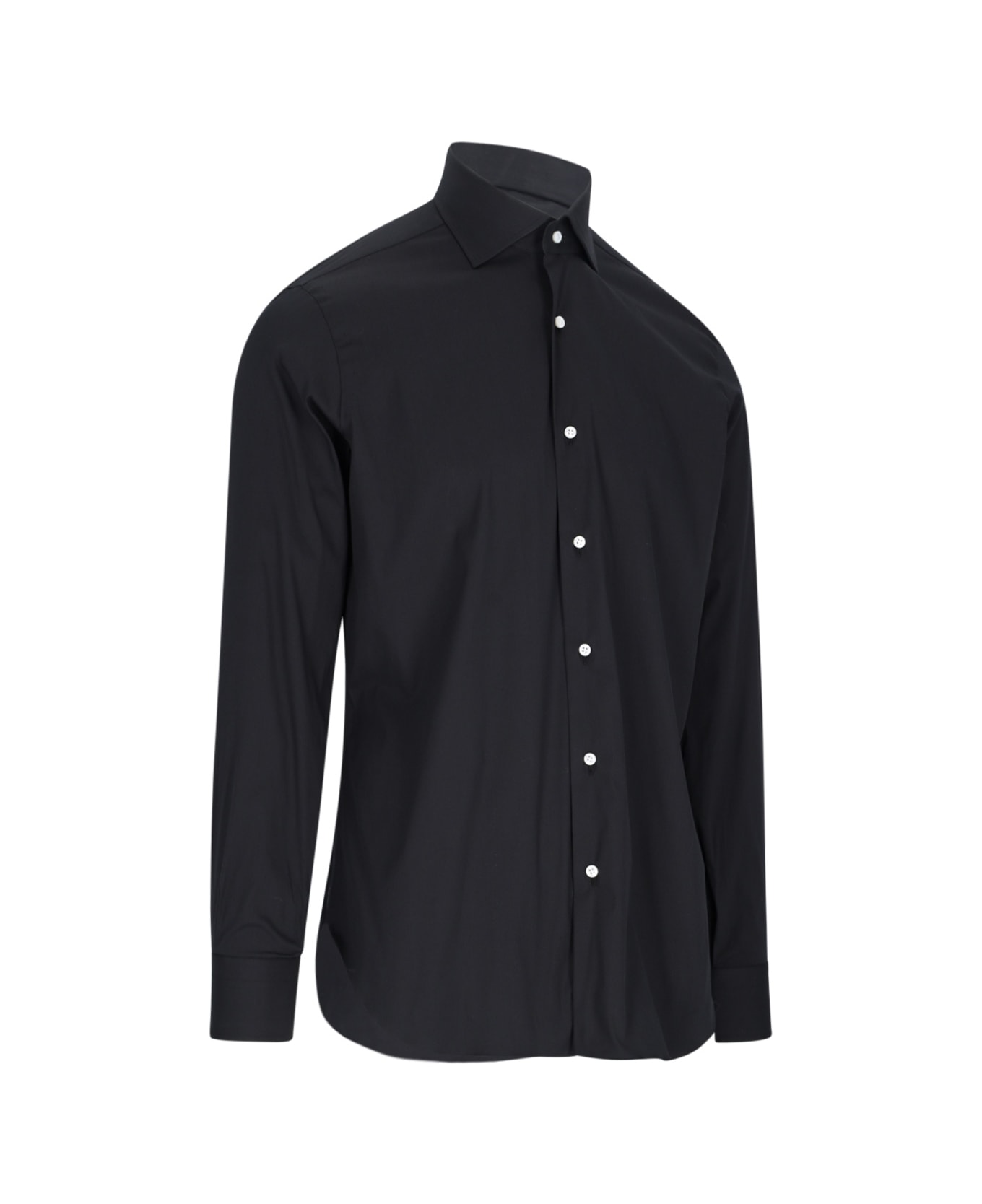 Barba Napoli Classic Shirt - Black   シャツ