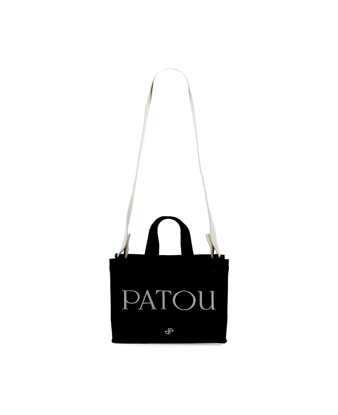 Patou Small "patou" Tote Bag - BLACK