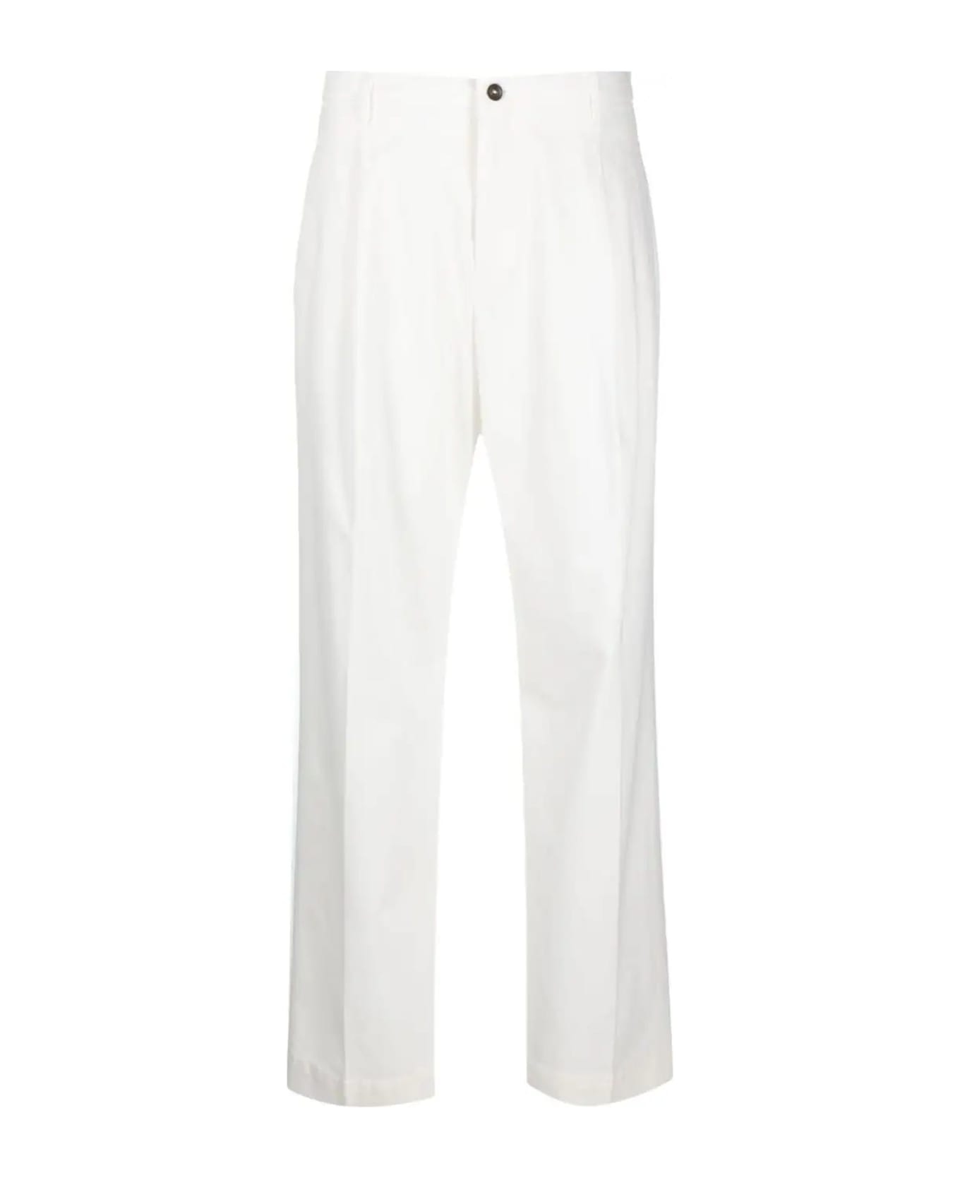 Briglia 1949 White Modal Trousers - White