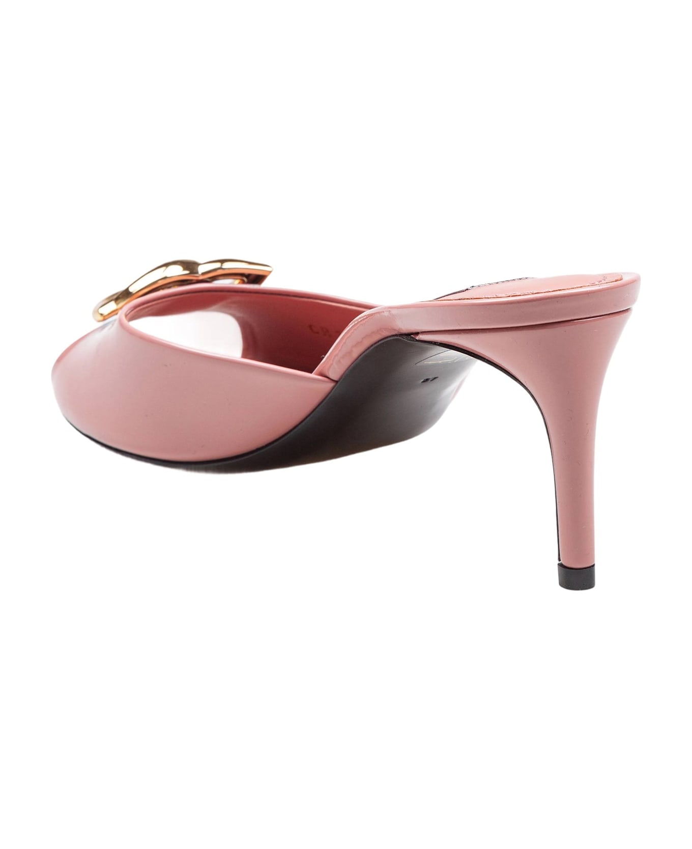Dolce & Gabbana Keira Sandal In Patent Leather Pink Color - PINK