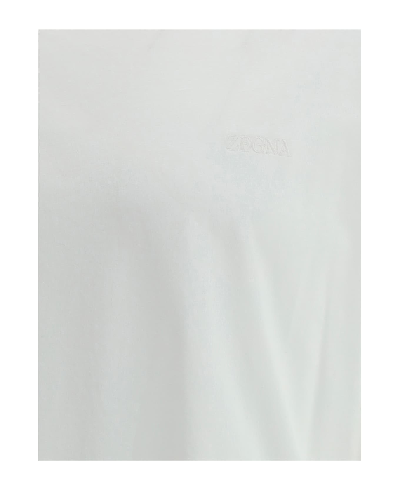 Zegna Logoed T-shirt - WHITE