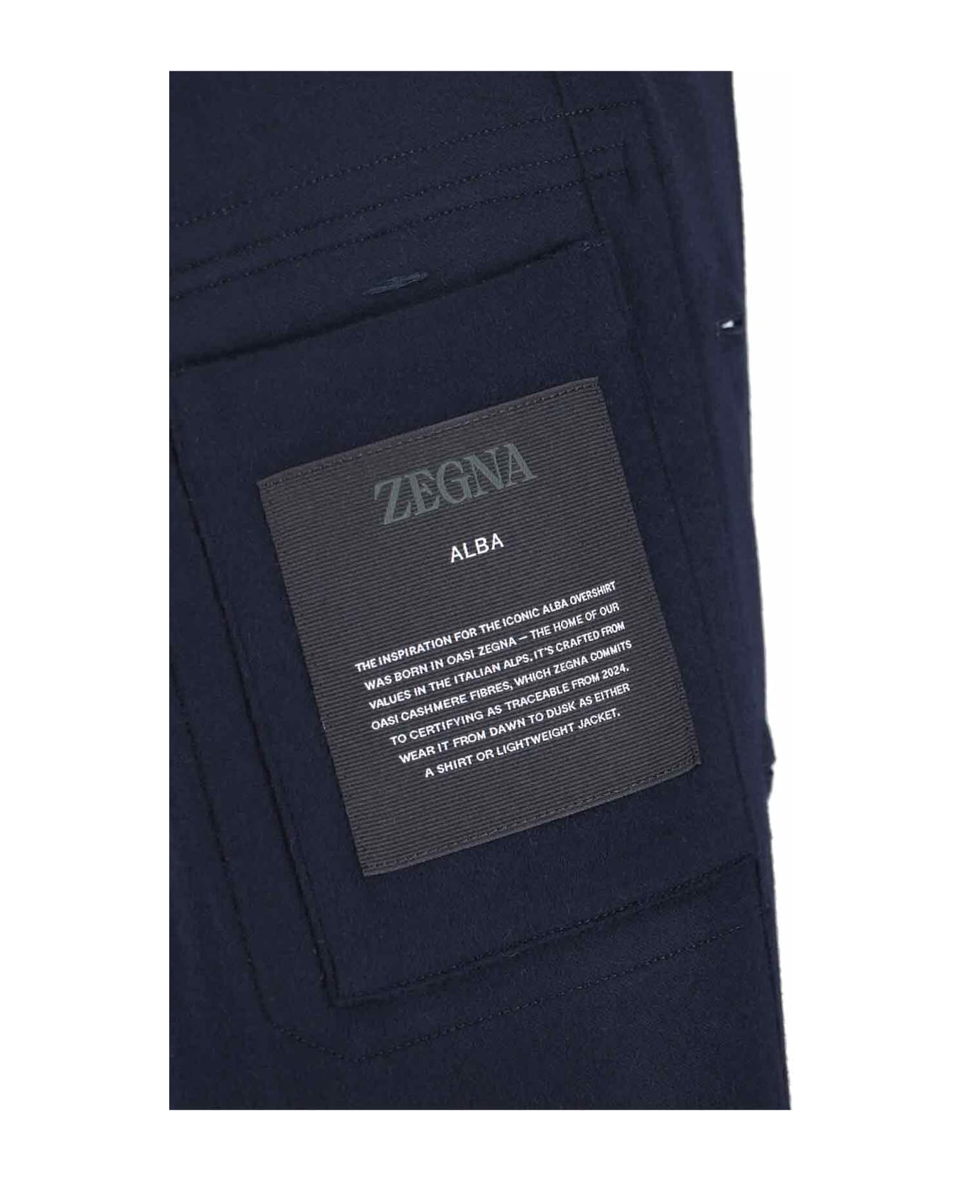 Zegna "alba" Shirt Jacket - Blue