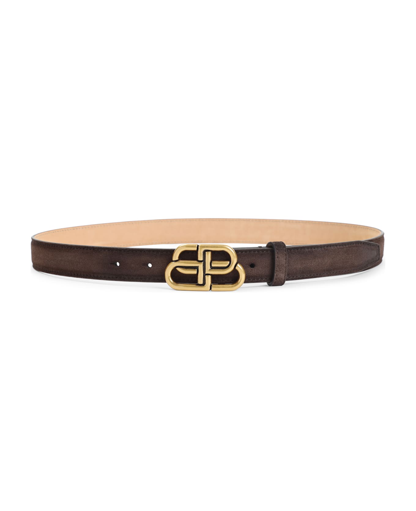 Balenciaga Bb 25 Thin Belt - Light Espresso