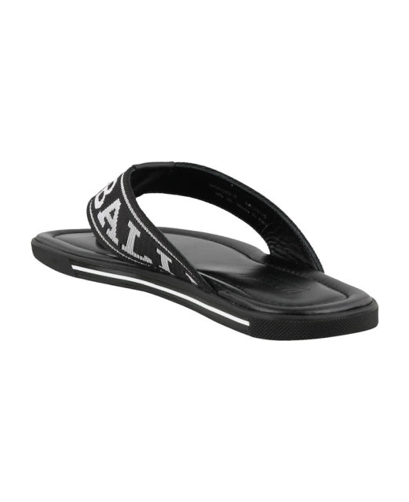 Bally Border Sandals - Black