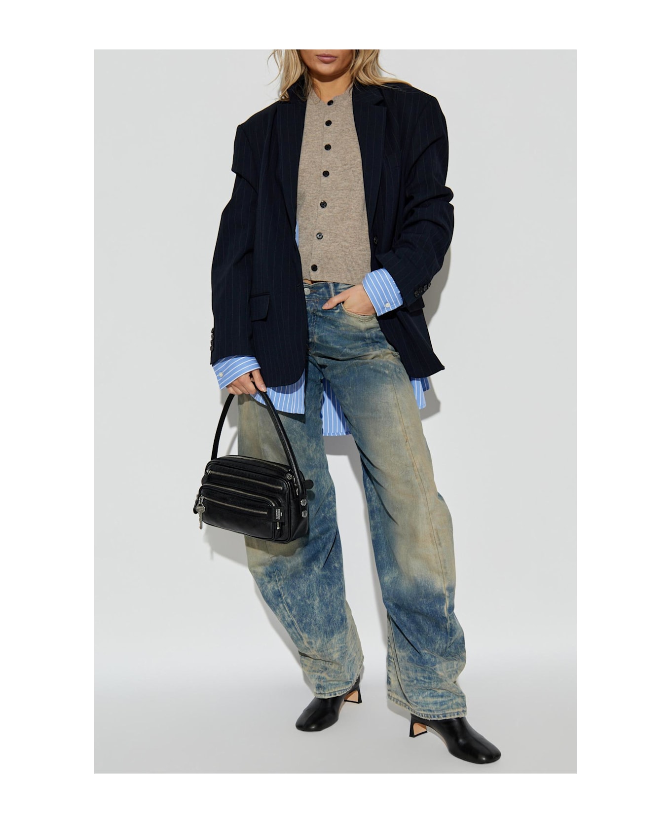 Acne Studios Wool Cardigan - GREIGE MELANGE