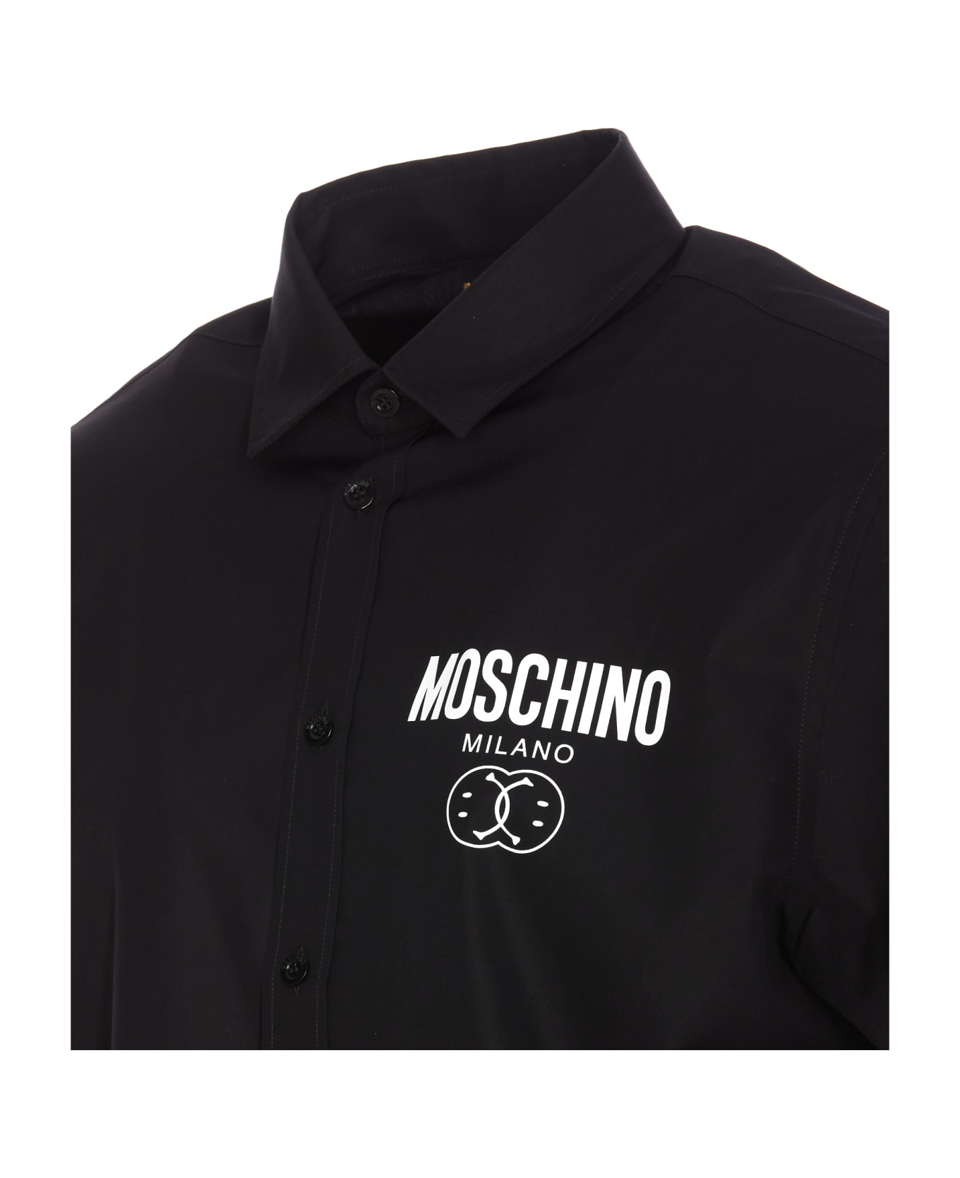 Moschino Double Question Logo Shirt - Black