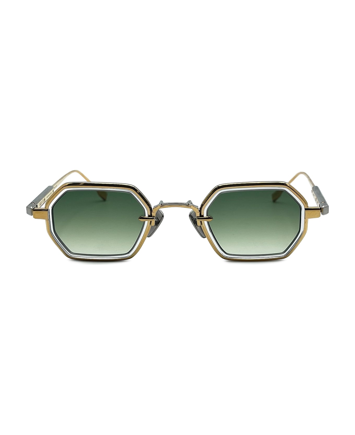 Sato Hadar-t Yg/p-1 - Yellow Gold / Platinum Sunglasses - Gold