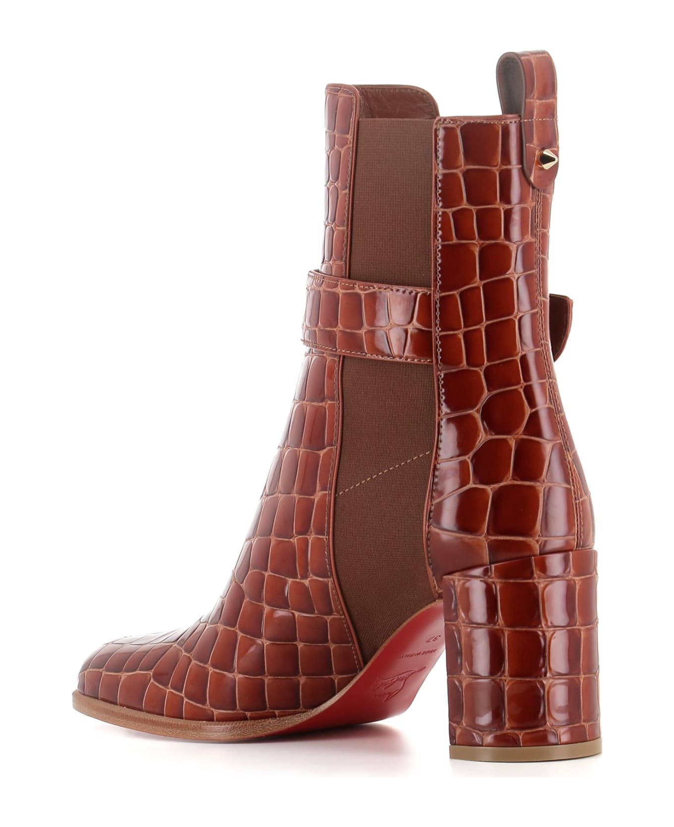 Christian Louboutin Chelsea Cl Chelsea Booty 70 - Cognac