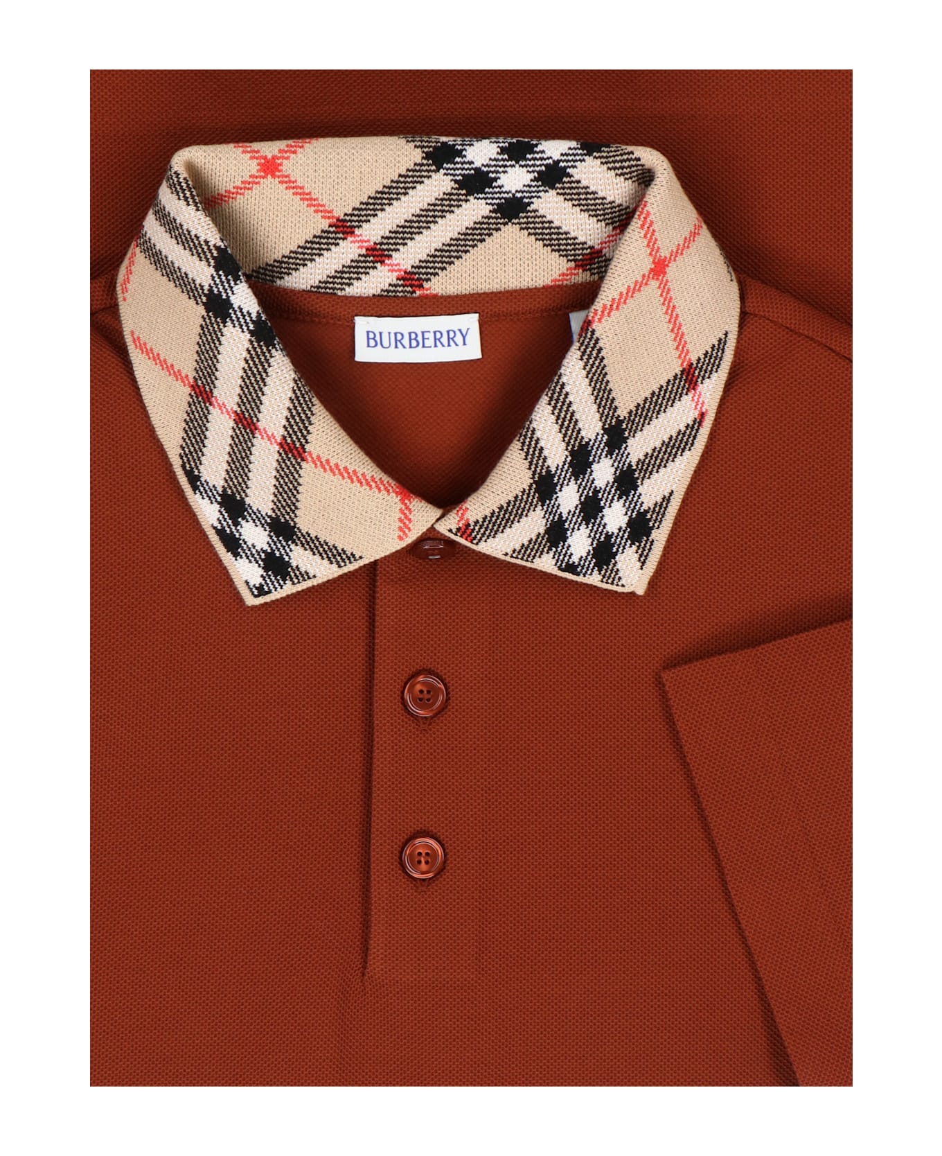 Burberry Polo "check" - Brown