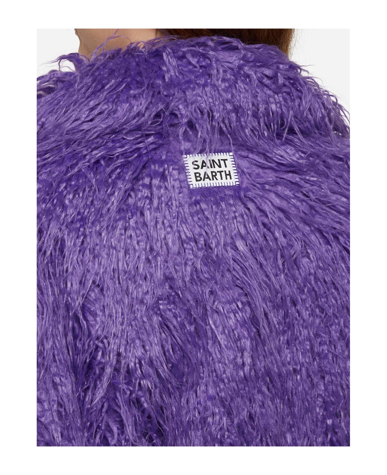 MC2 Saint Barth Purple Furry Short Jacket Sully - PINK
