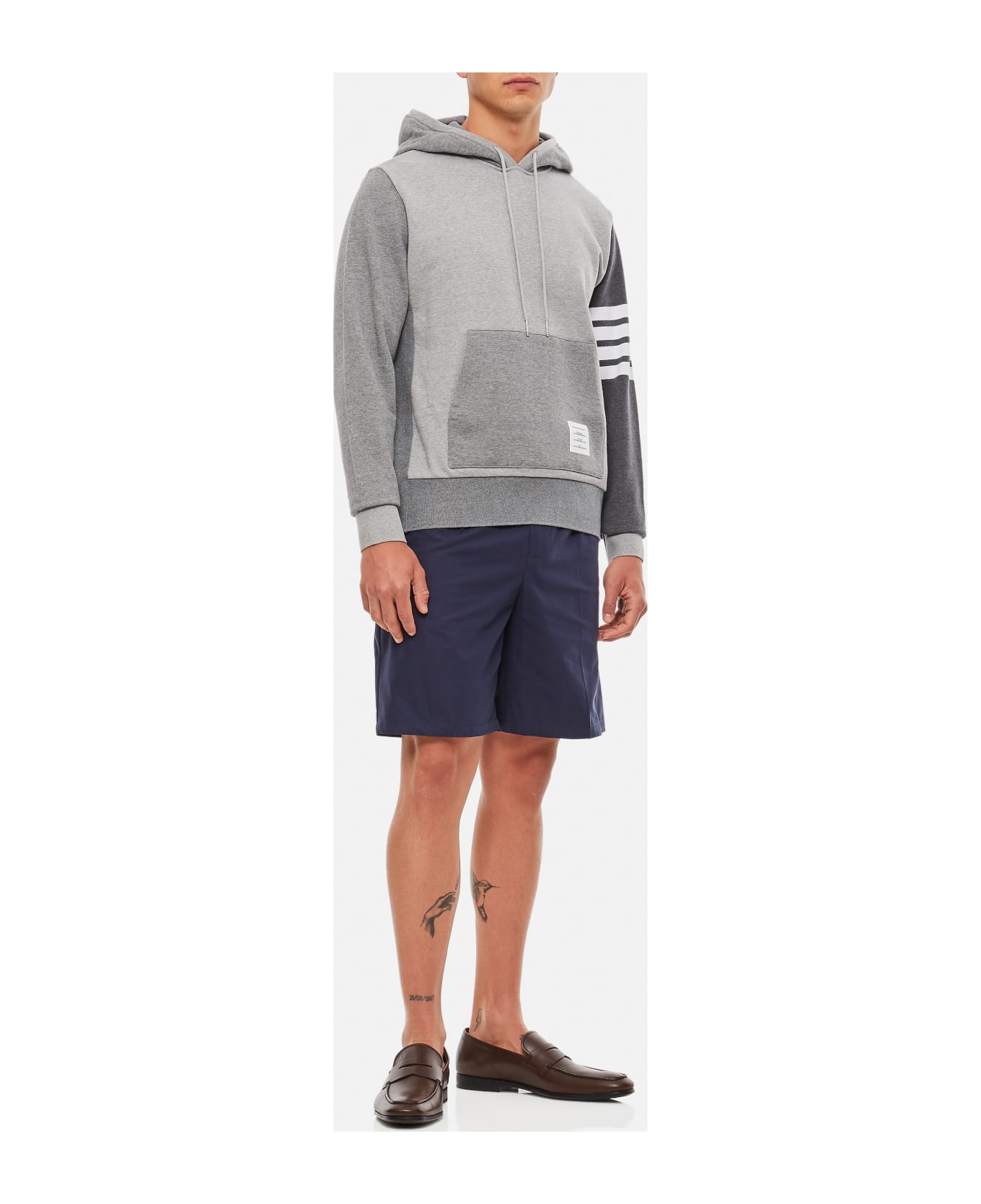 Thom Browne Hoodie Pullover - TONAL GREY