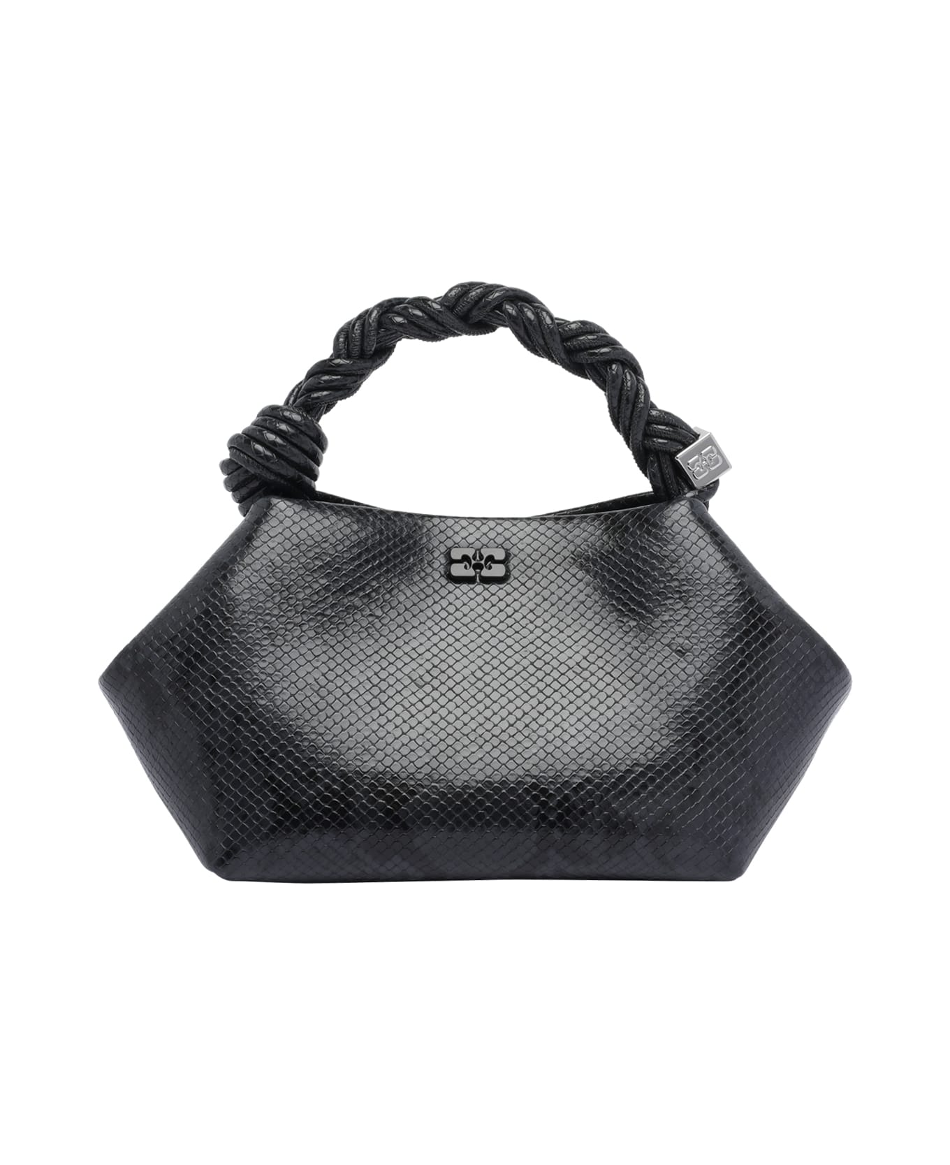 Ganni Small Ganni Bou Snake Handbag - Black