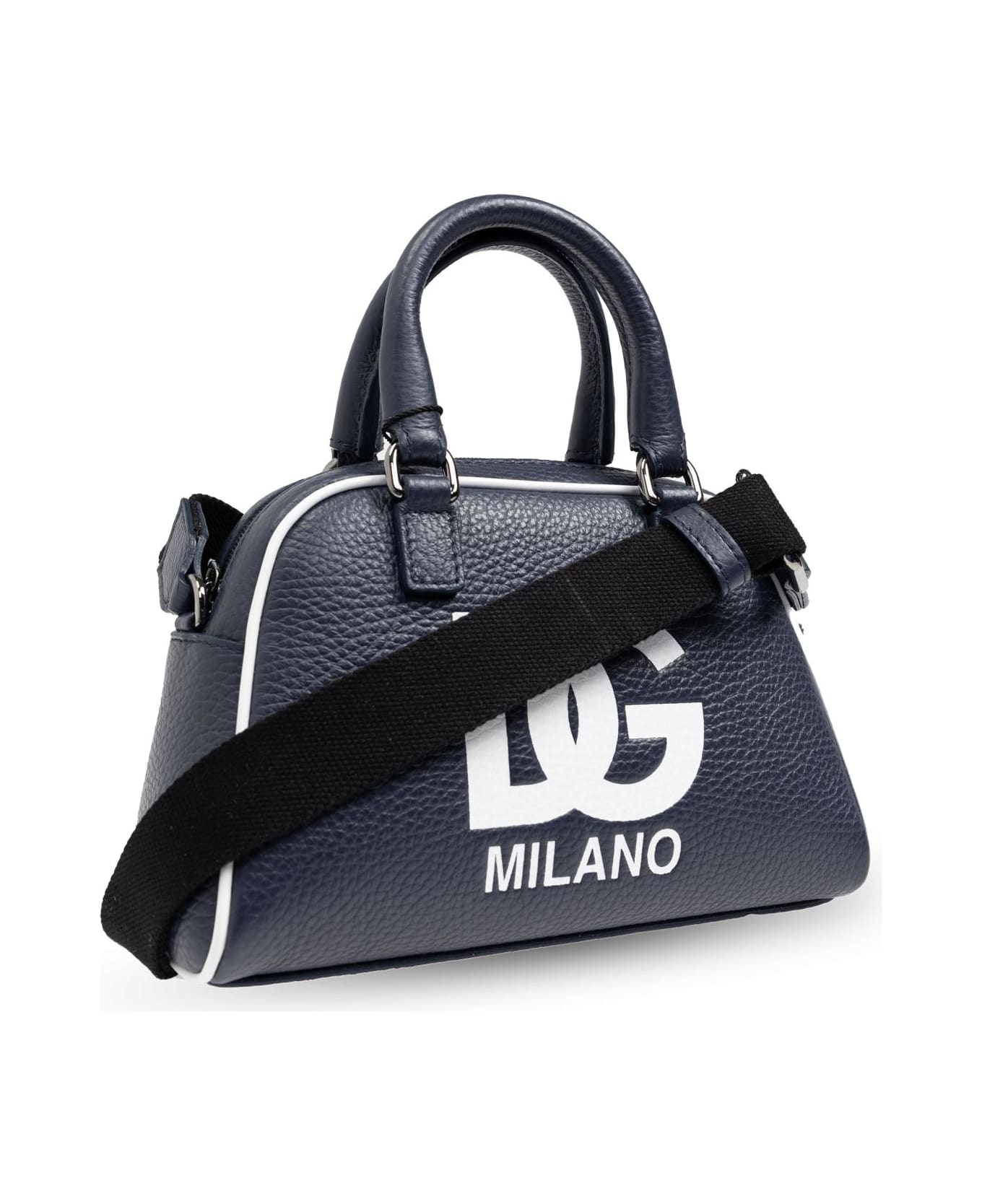 Dolce & Gabbana Dg Logo Printed Bowling Bag