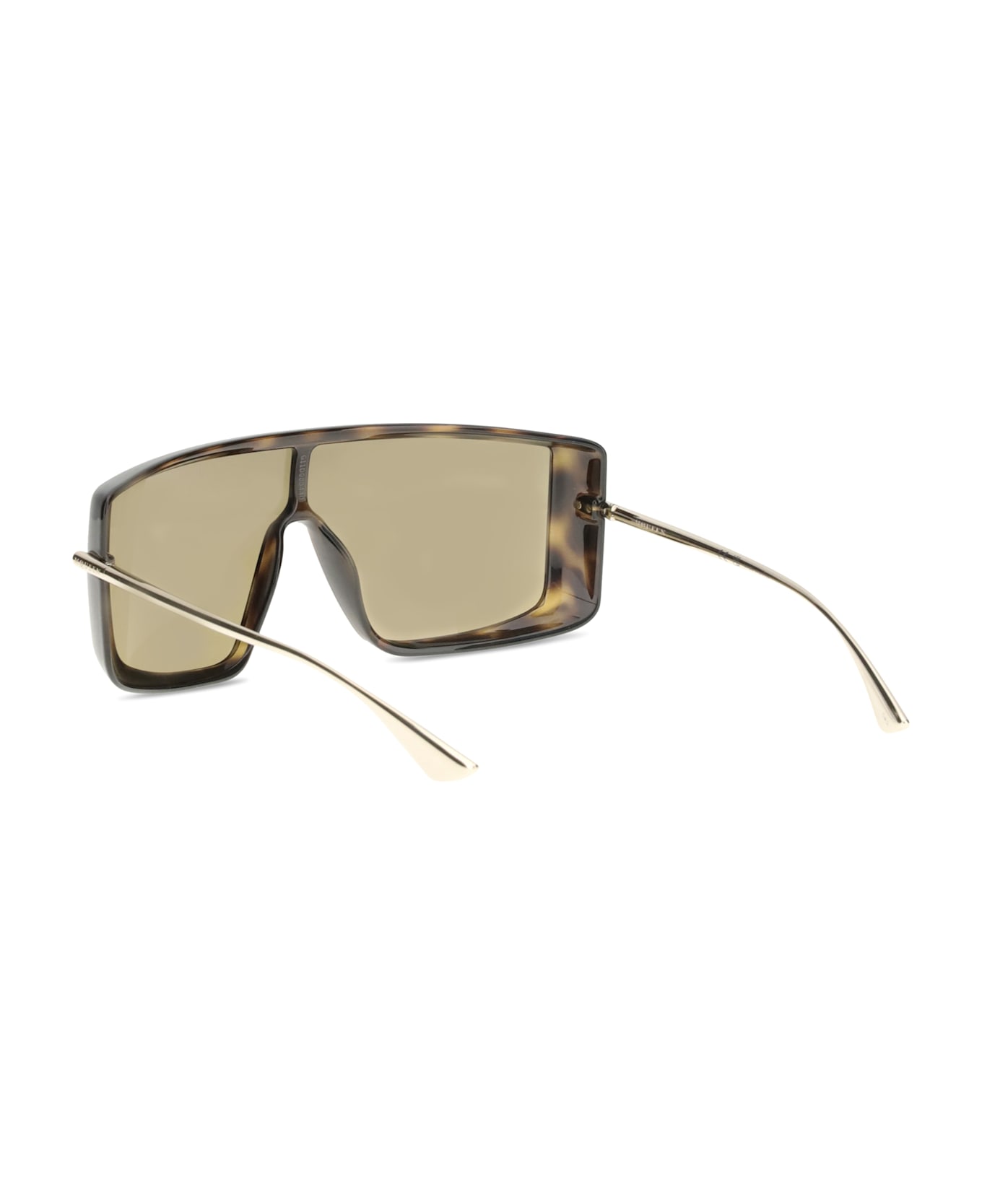 Alexander McQueen Havana T-bar Visor Sunglasses