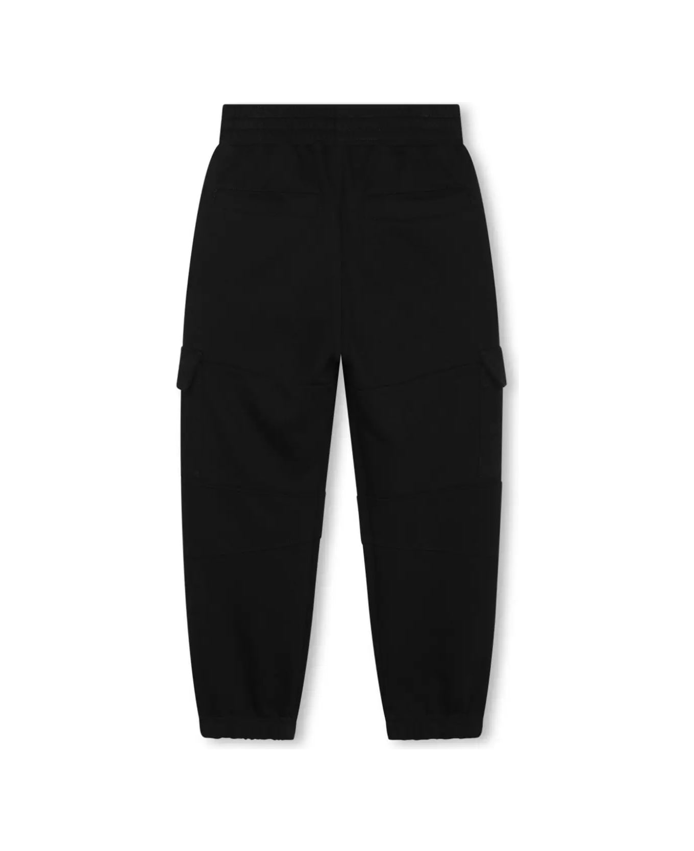 Givenchy Black Cargo Style Sports Pants - Black ボトムス
