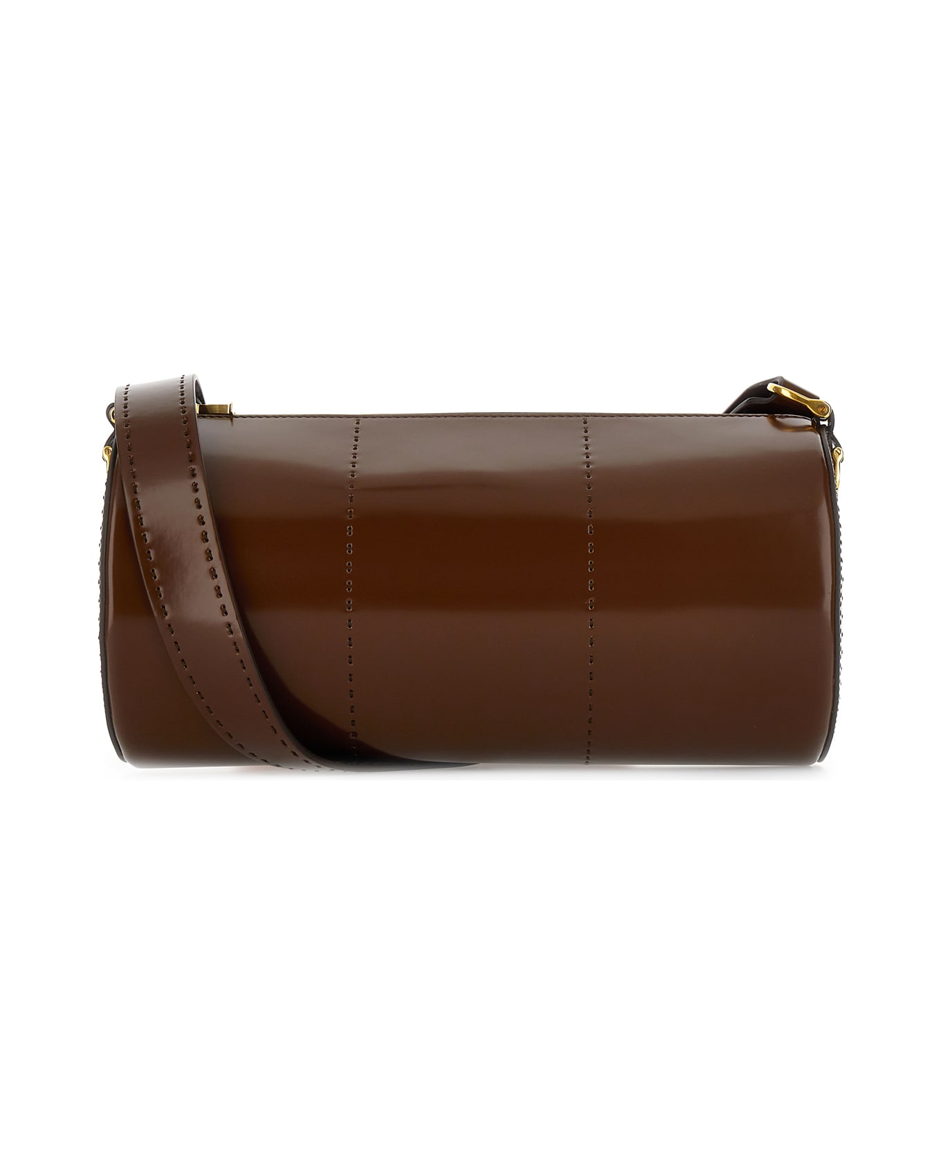 Max Mara Brown Leather Crossbody Bag - 008