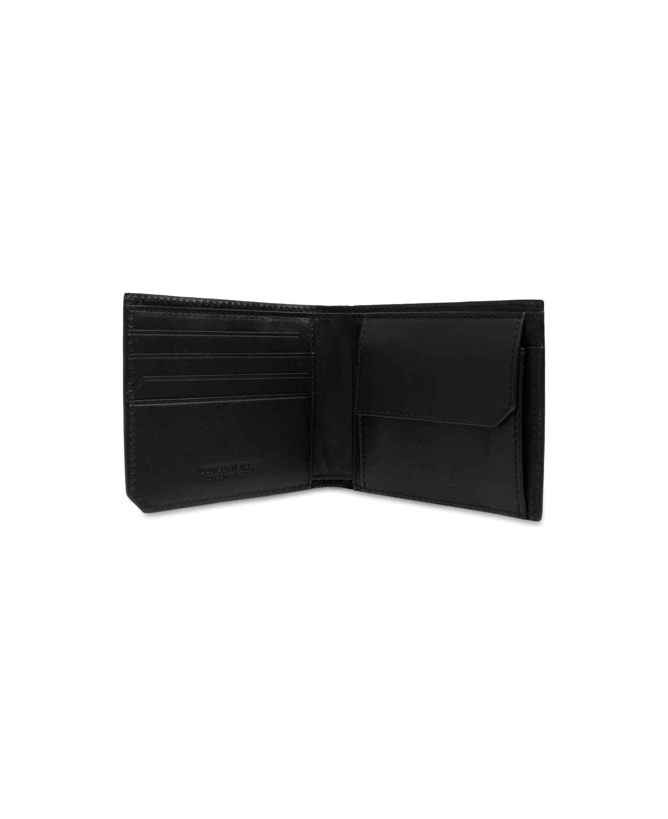 Bottega Veneta Intrecciato Bi-fold Wallet - Black