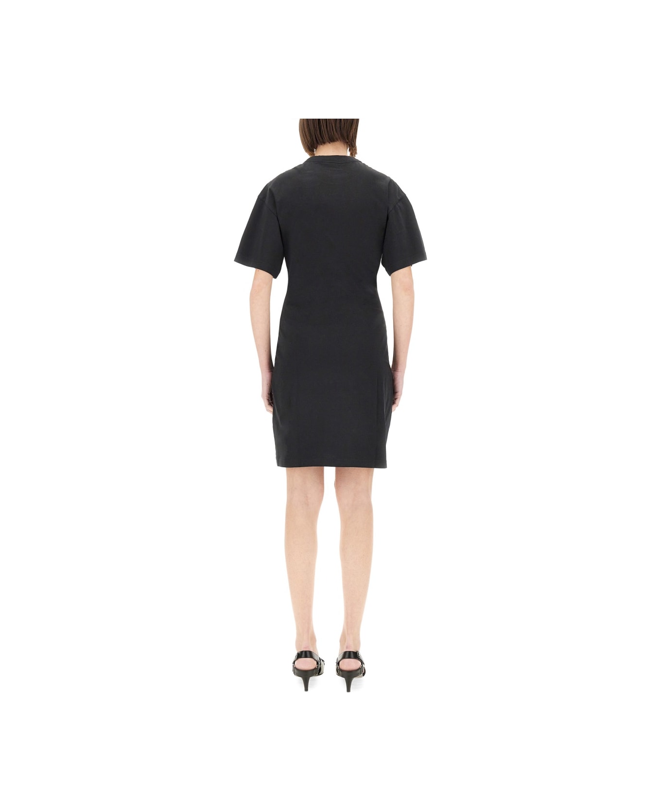 Courrèges Short Cotton Dress - Black