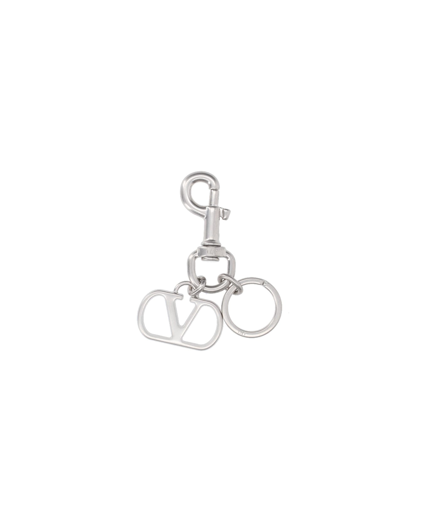 Valentino Garavani "vlogo Signature" Keyring - Silver