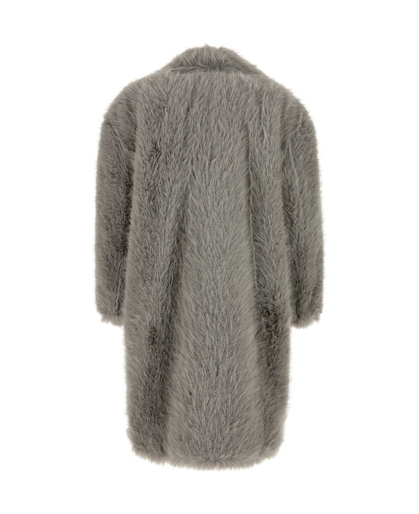 SportMax Grey Manico Eco Fur - Black