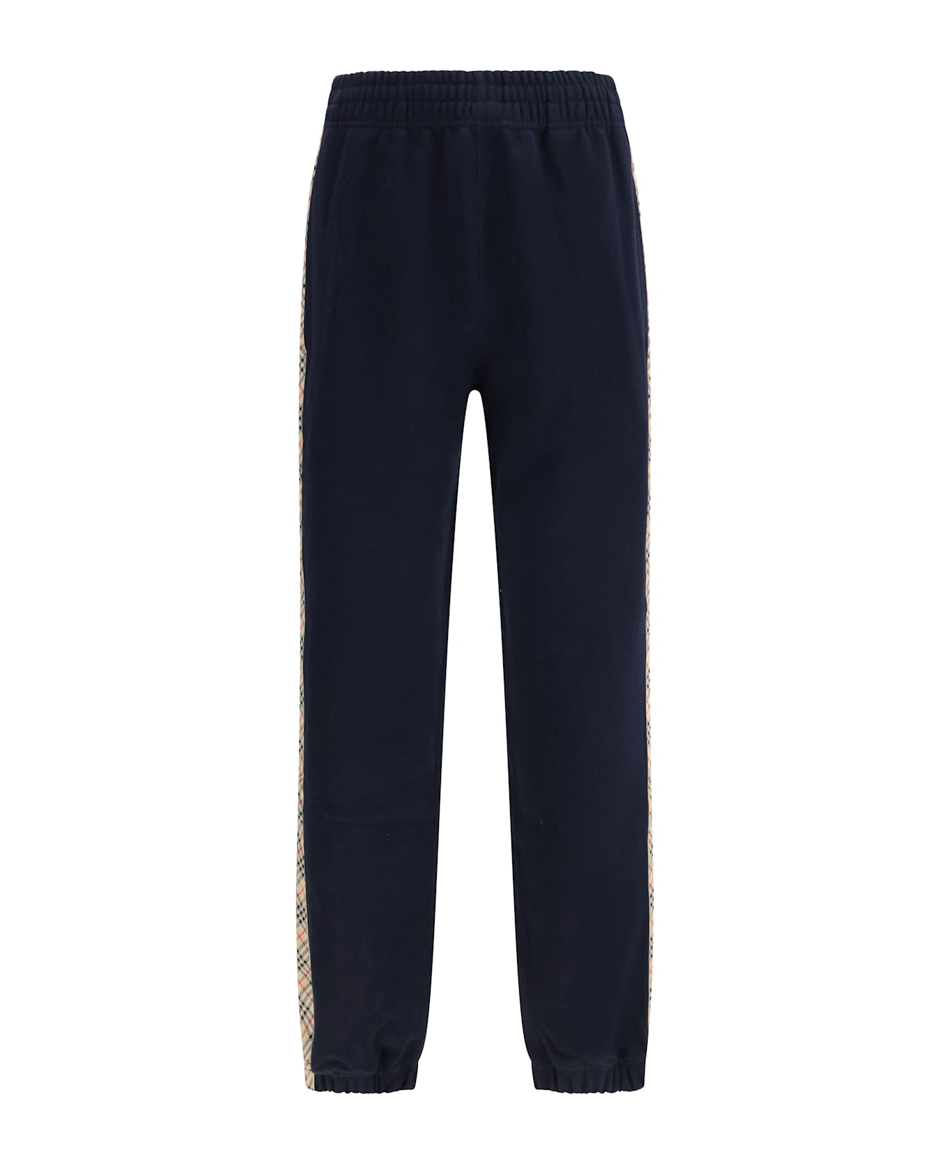 Burberry Jogging Pants Feature Signature Burberry Check Tape Along The Sides