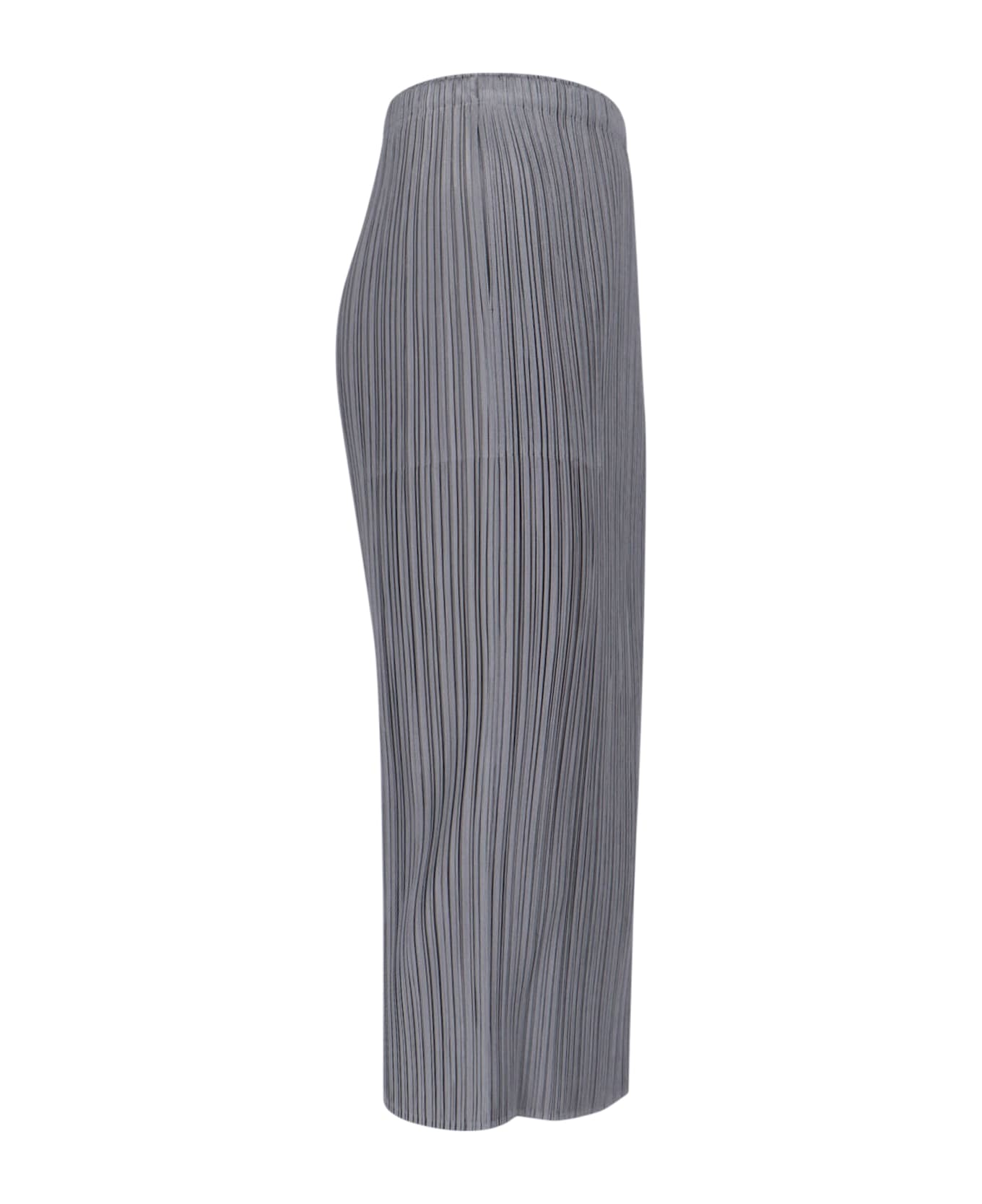 Pleats Please Issey Miyake Pleated Midi Skirt - Gray