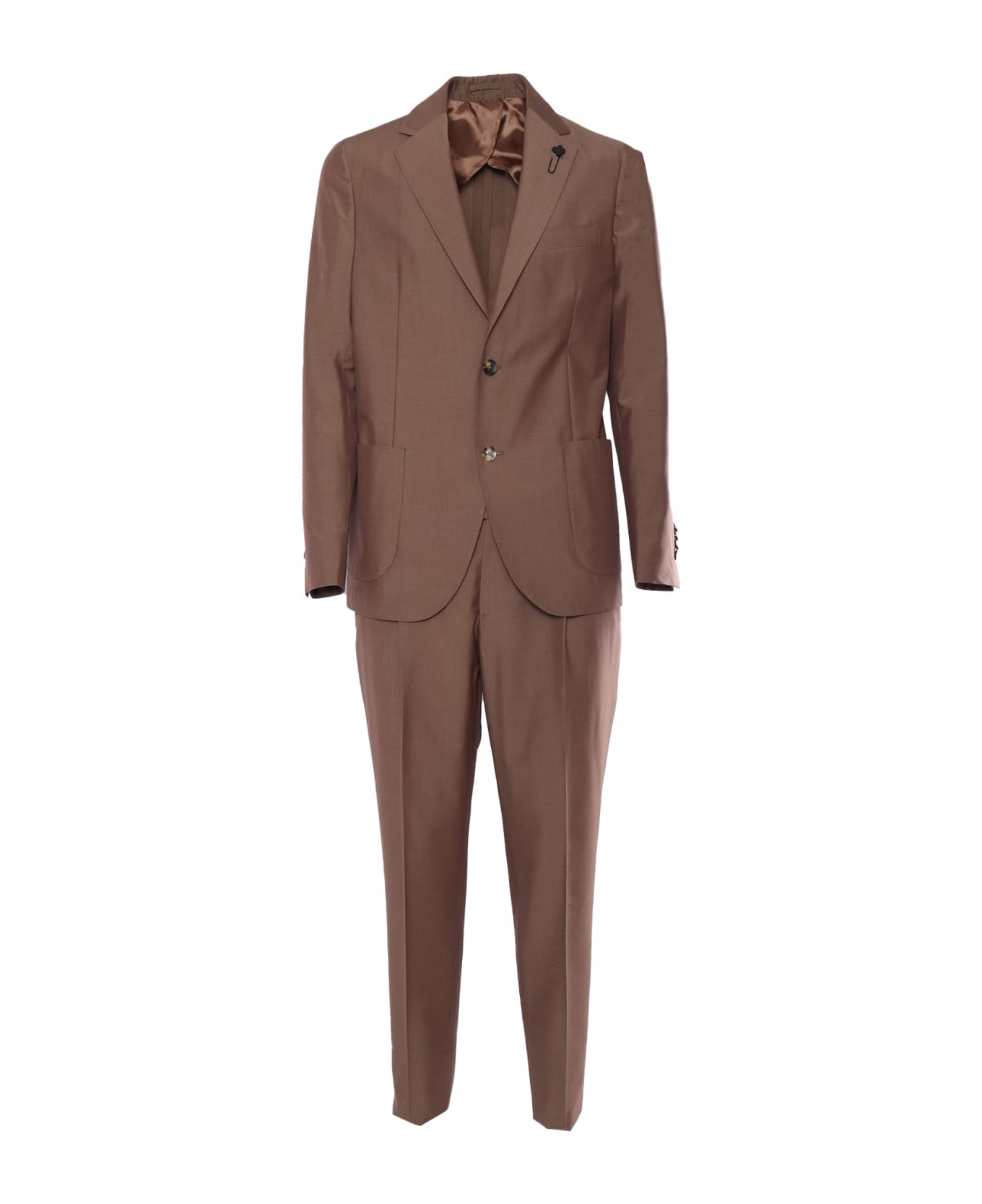 Lardini Elegant Brown Suit - BROWN スーツ