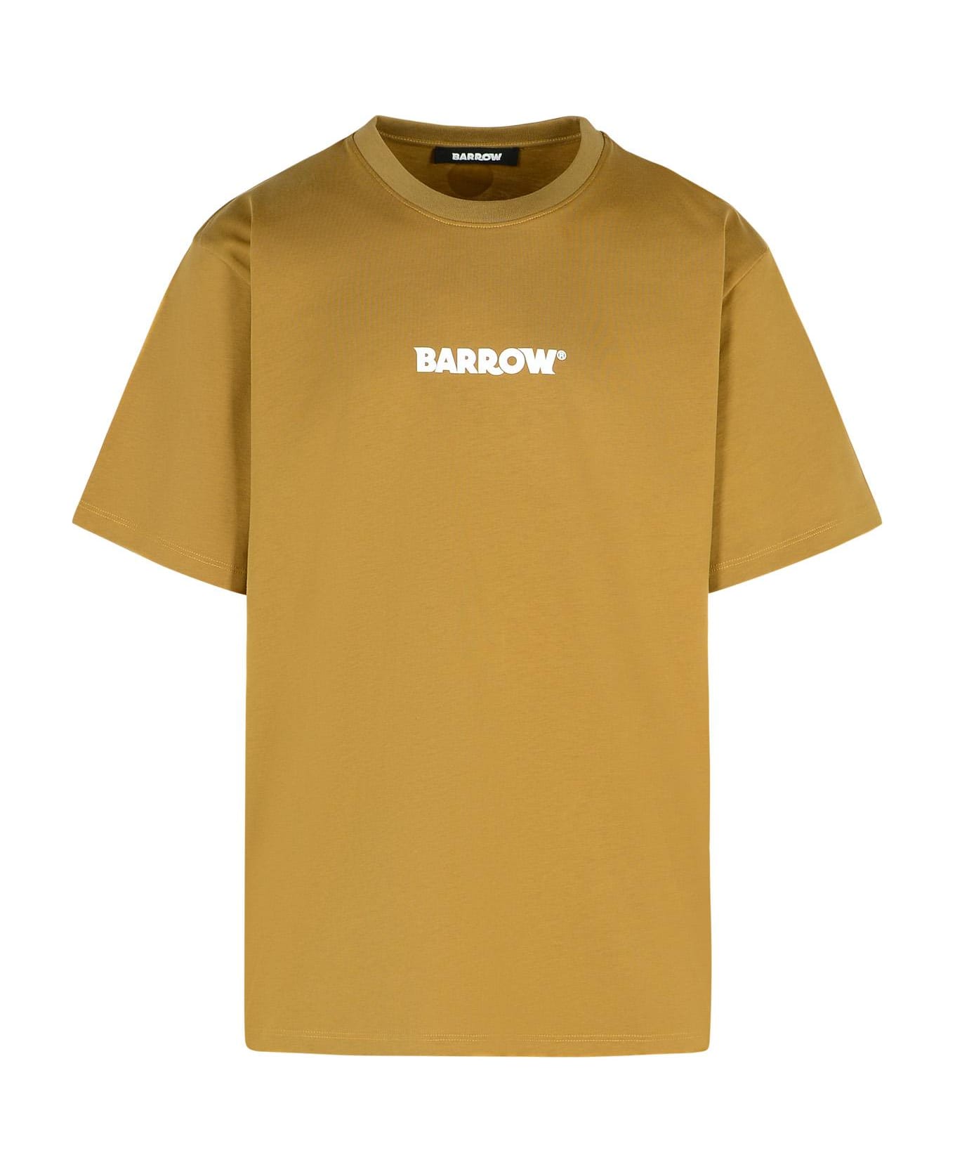 Barrow 'basic' Brown Cotton T-shirt - Brown