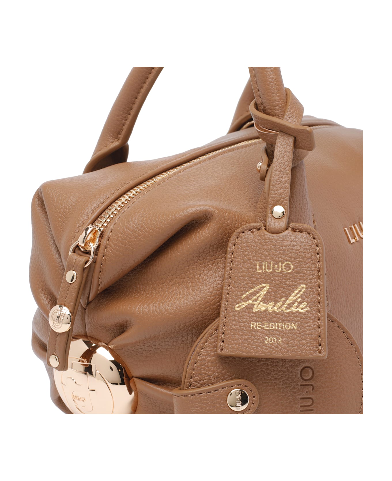 Liu-Jo Small Logo Handbag - Beige