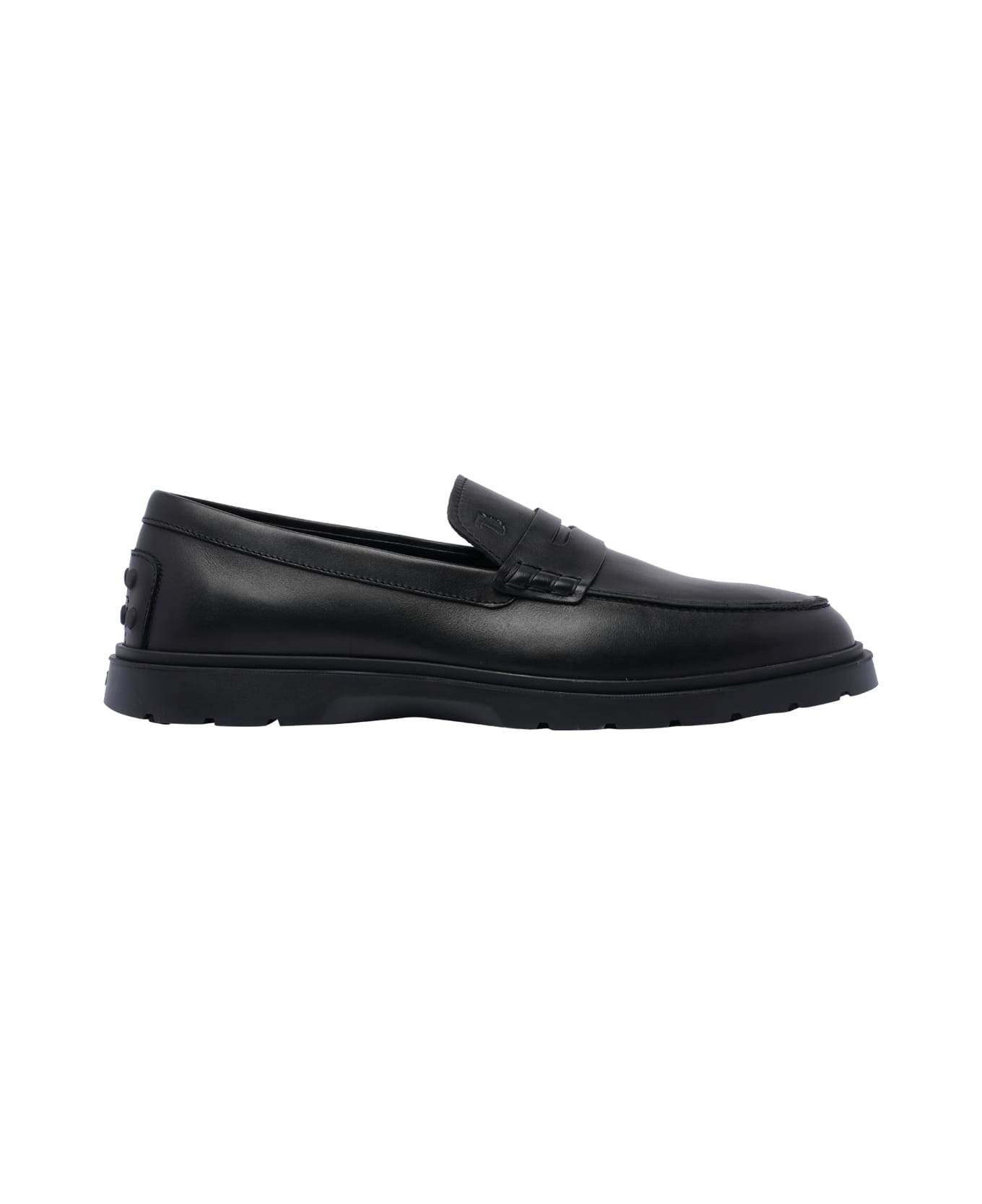 Tod's Leather Loafers - Black