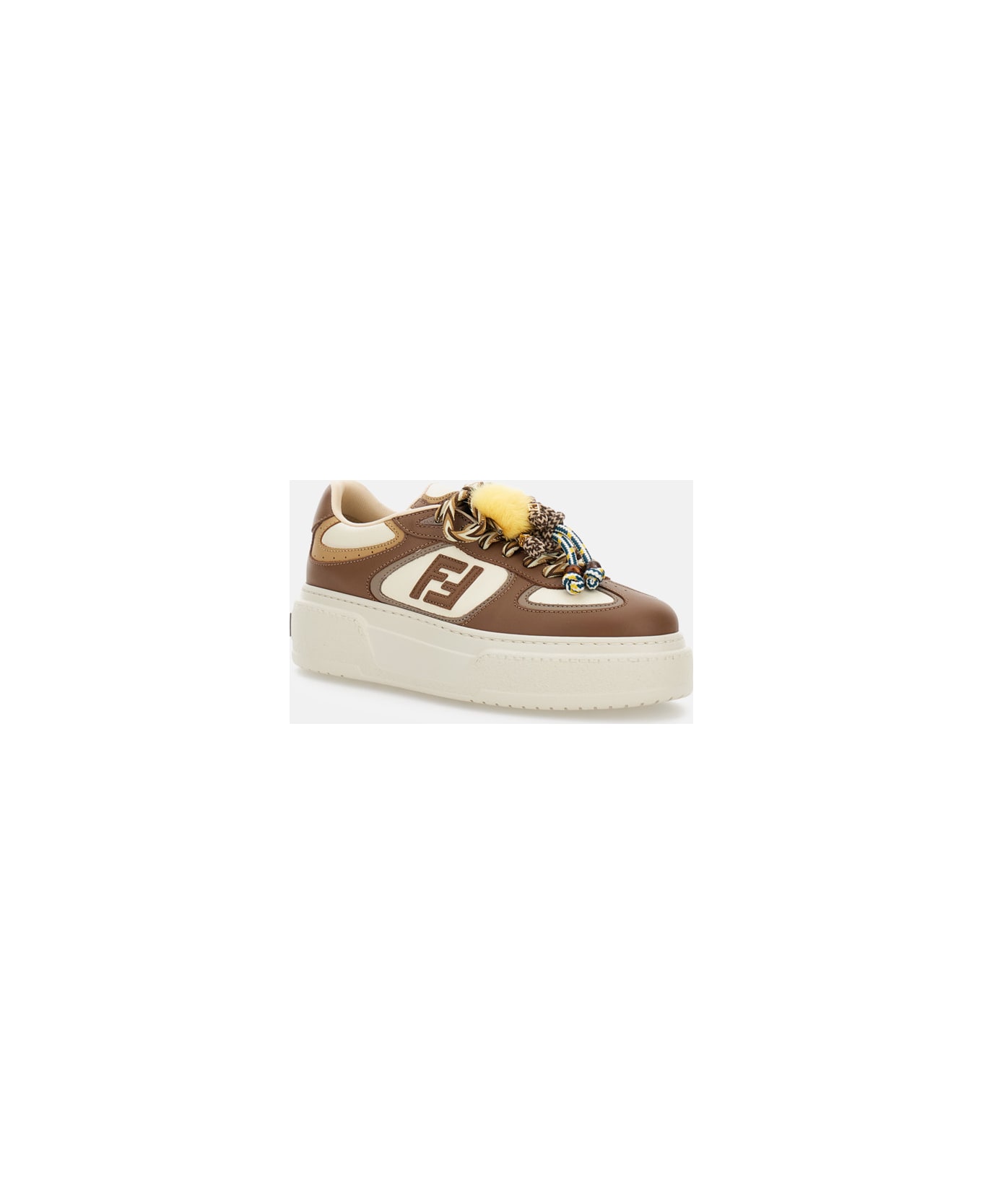 Fendi Sneakers With Charms - Brown