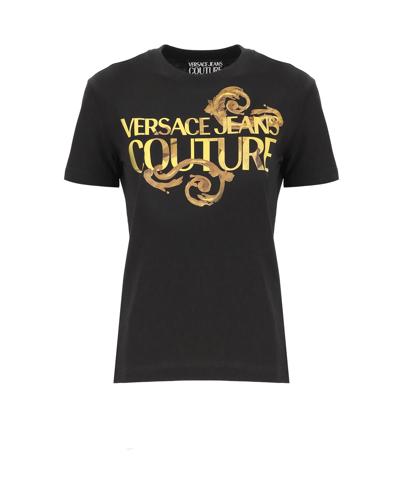 Versace Jeans Couture Barocco Printed Crewneck T-shirt - Black Tシャツ