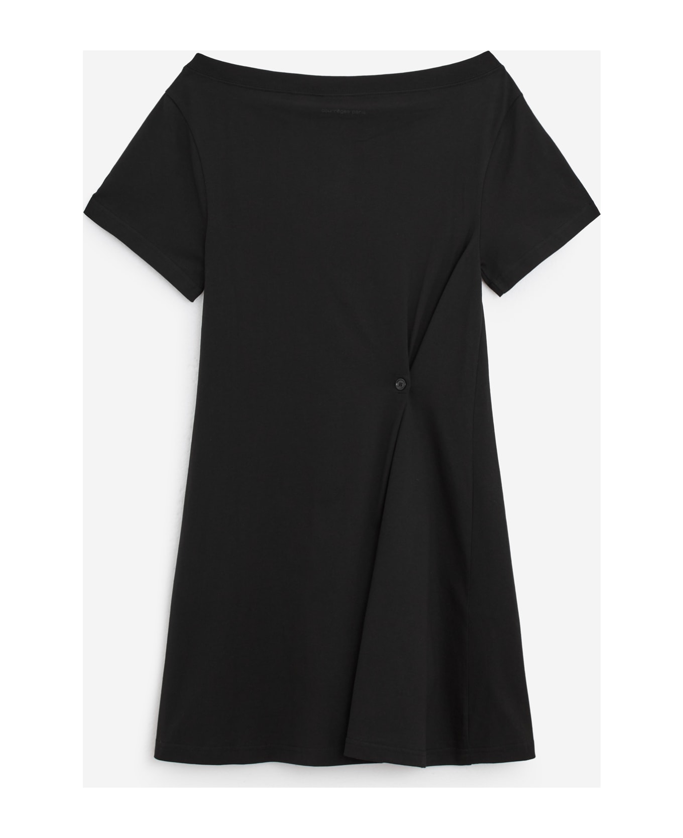 Courrèges Boat Neck Dress Dress - black ワンピース＆ドレス