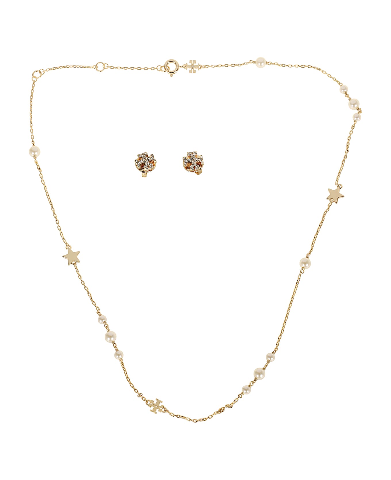 Tory Burch Kira Necklace And Stud Earring Gift Set | italist