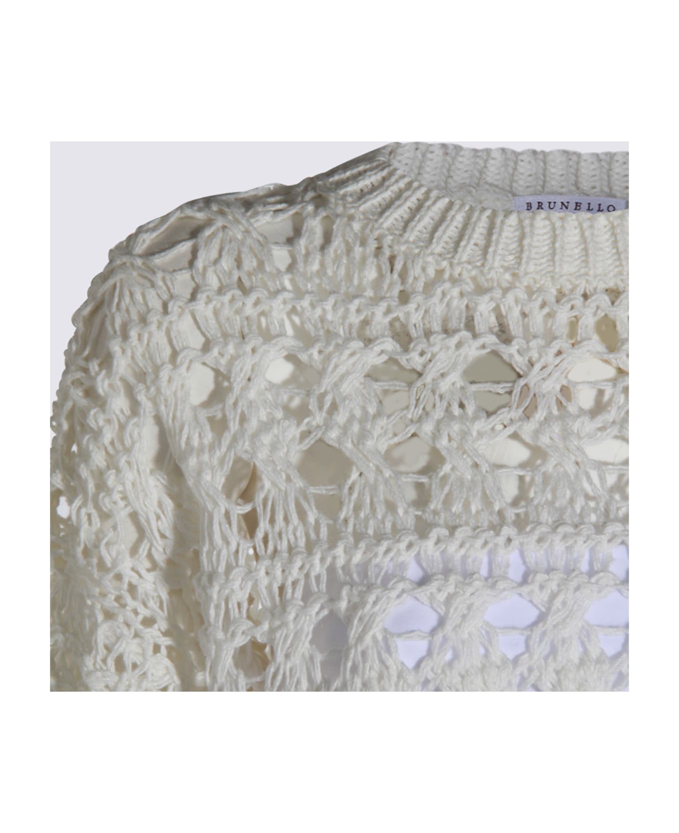 Brunello Cucinelli White Knitwear