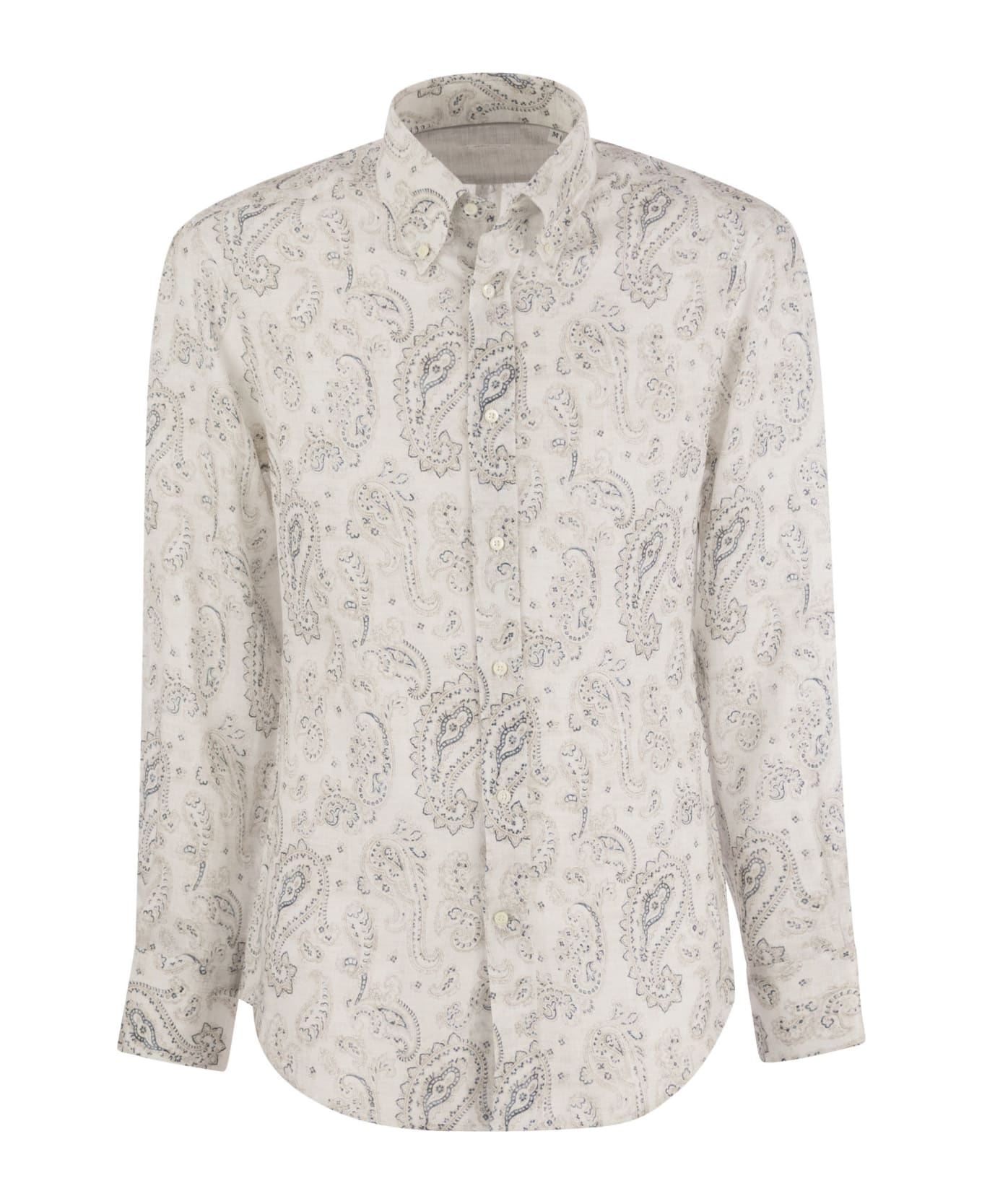 Brunello Cucinelli Linen Button-down Shirt - White