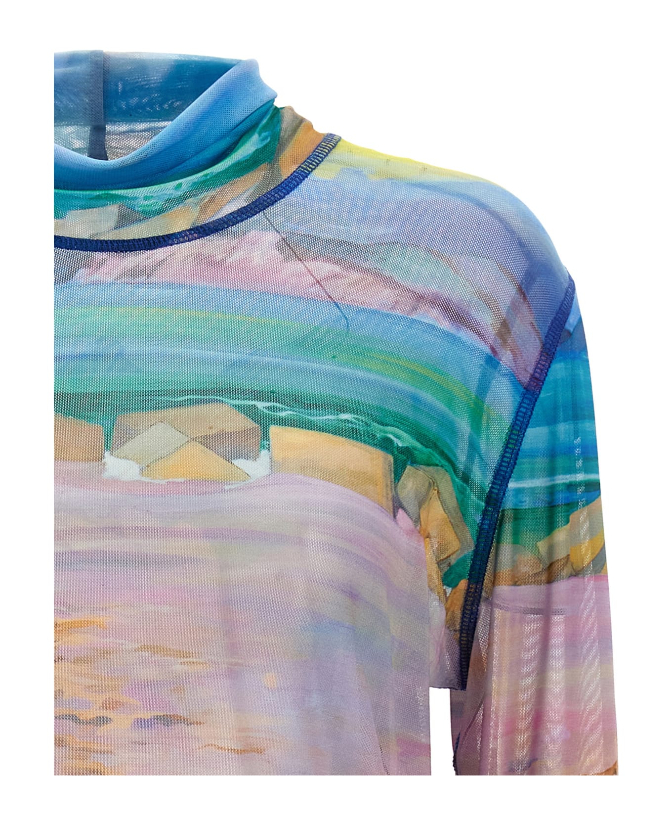 J.W. Anderson Semi-transparent Print Jersey - Multicolor
