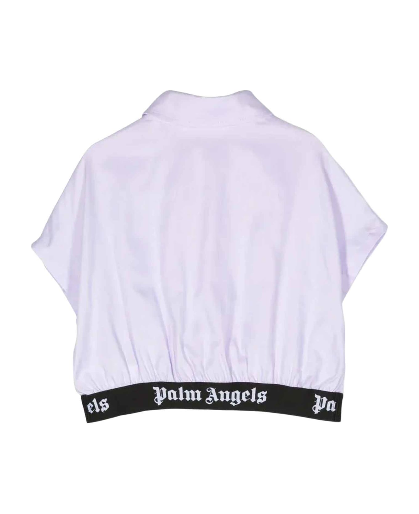 Palm Angels Lilac Shirt Girl - Lilla/nero