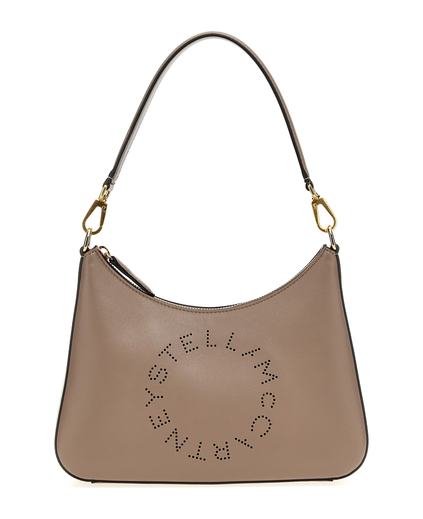 Stella McCartney 'small Logo' Shoulder Bag - Beige