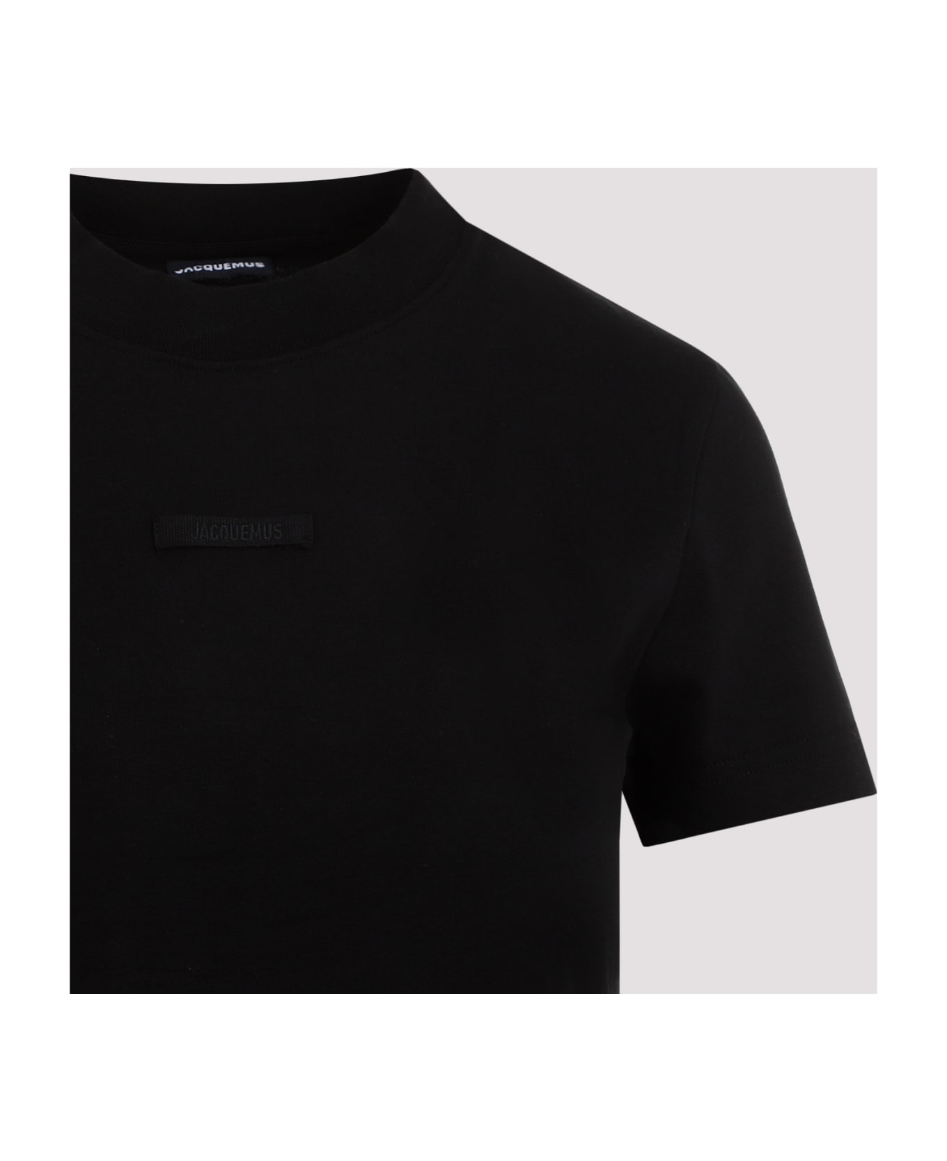 Jacquemus Le T-shirt Gros Grain - Black