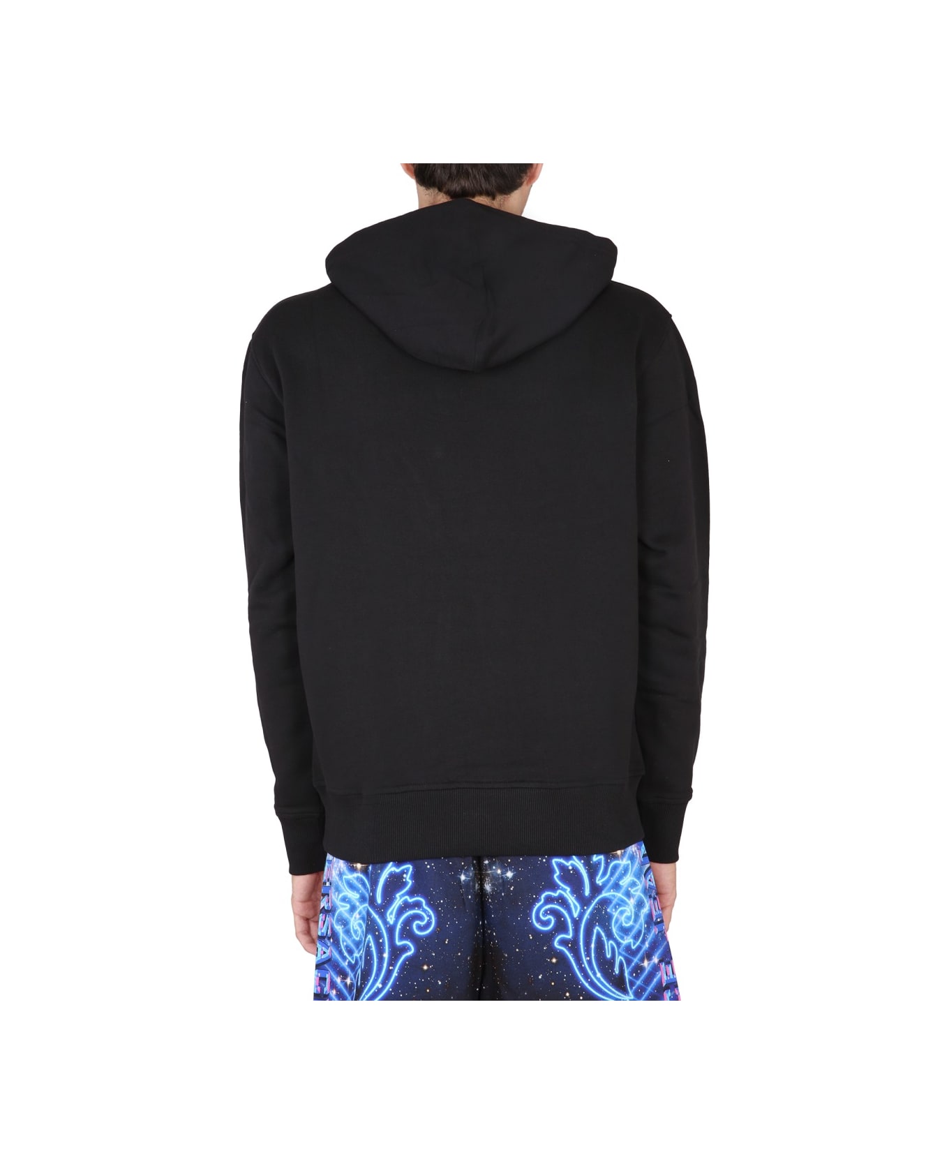 Versace Jeans Couture "space Warranty" Hoodie - BLACK