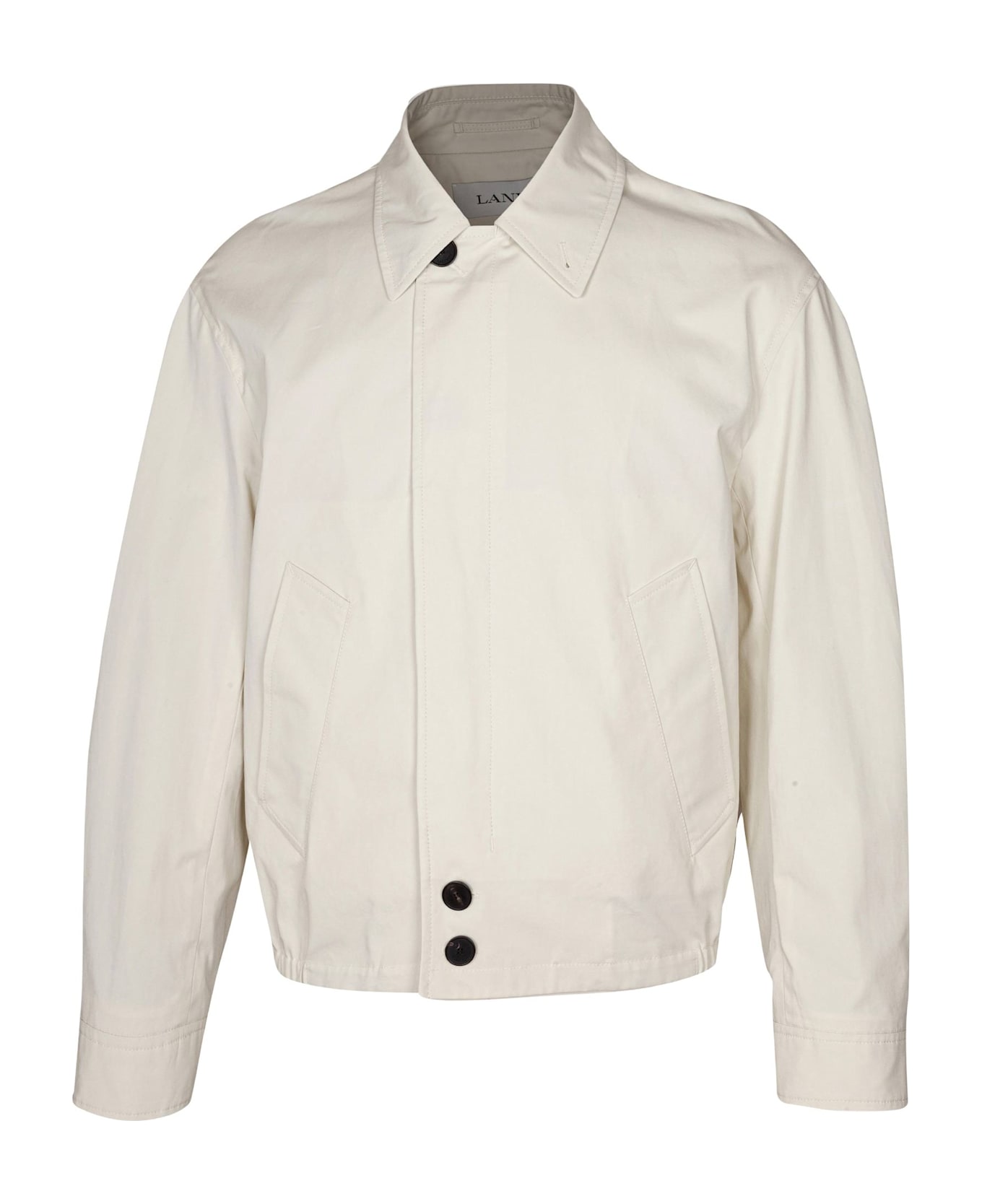Lanvin Ice Color Cotton Blouson Jacket - Off White