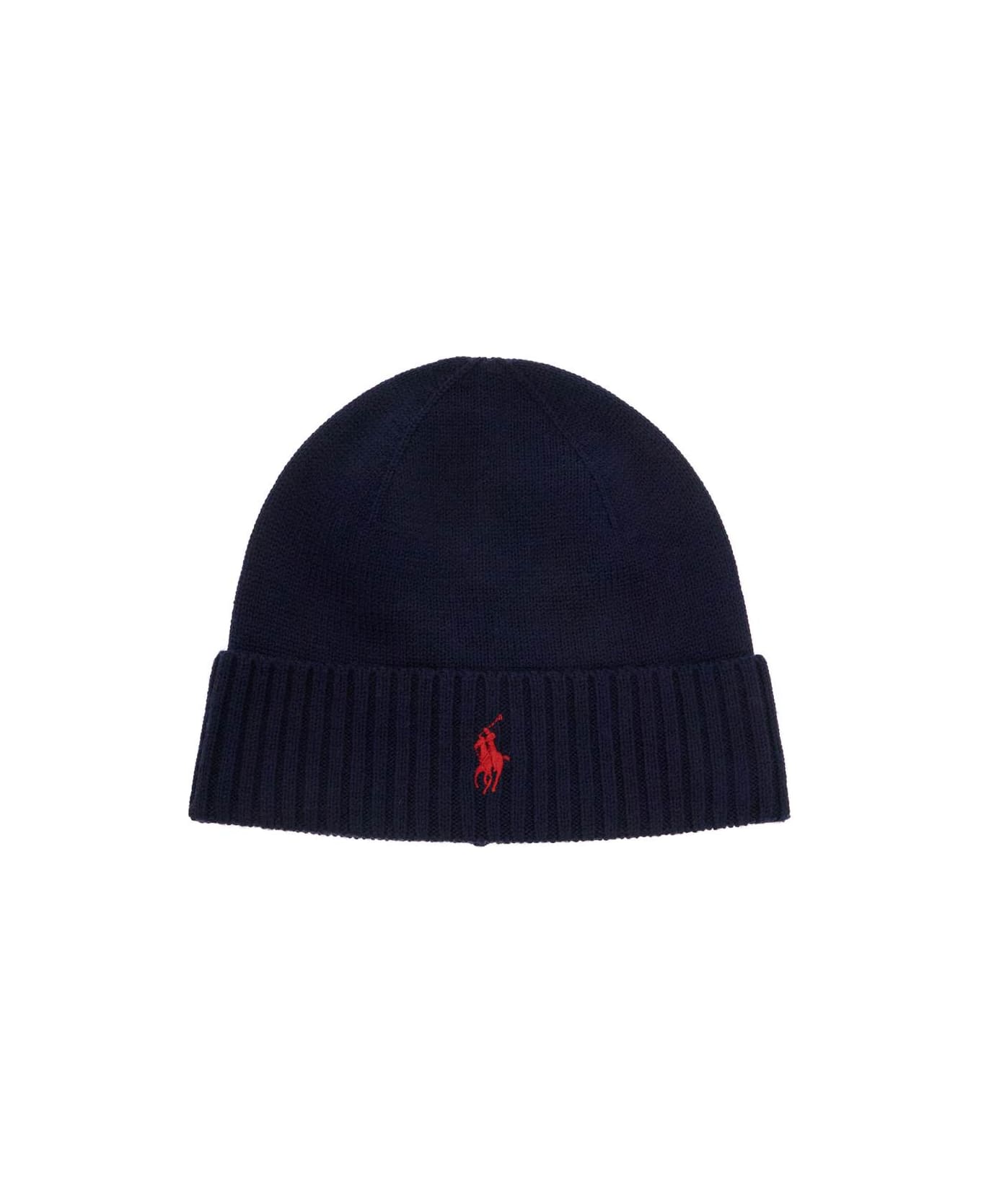 Polo Ralph Lauren Merino Wool Beanie Hat For - HUNTER NAVY (Blue)