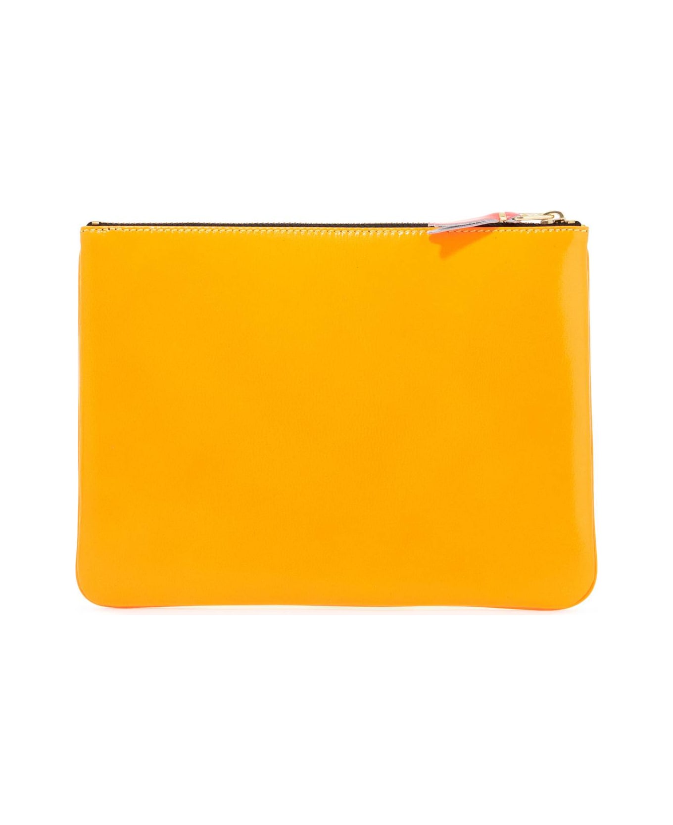 Comme des Garçons Wallet Super Fluo Pouch - YELLOW LIGHT ORANGE (Yellow)