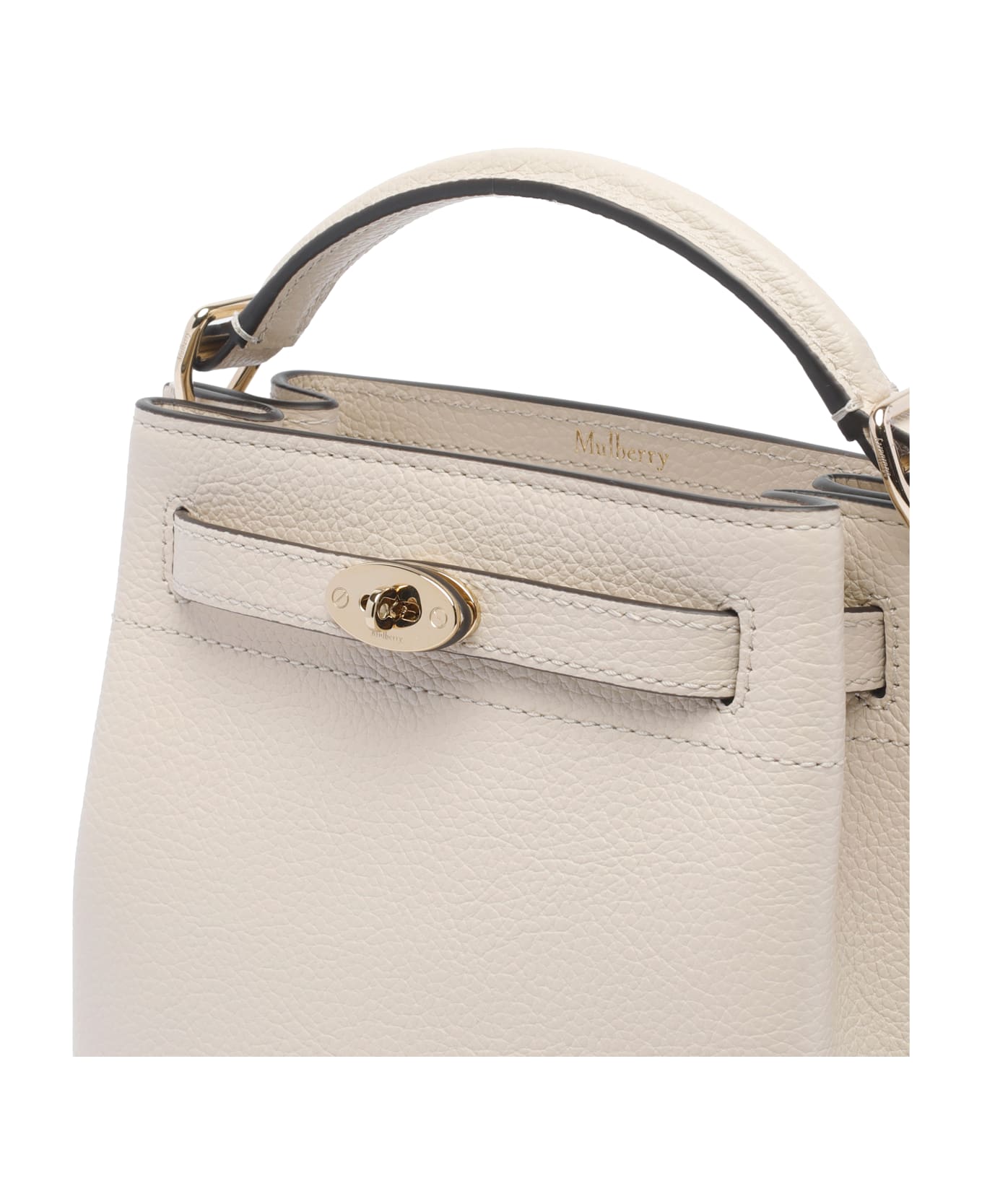 Mulberry Mini Islington Bucket Bag - White