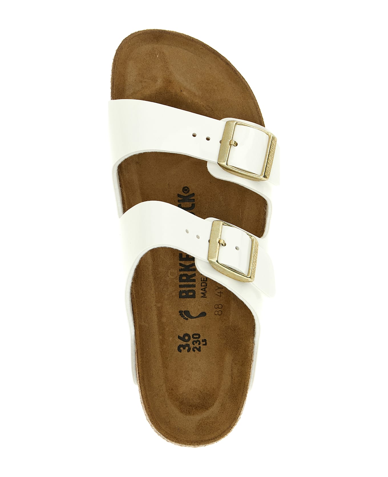 Birkenstock 'arizona Bs' Sandals - White