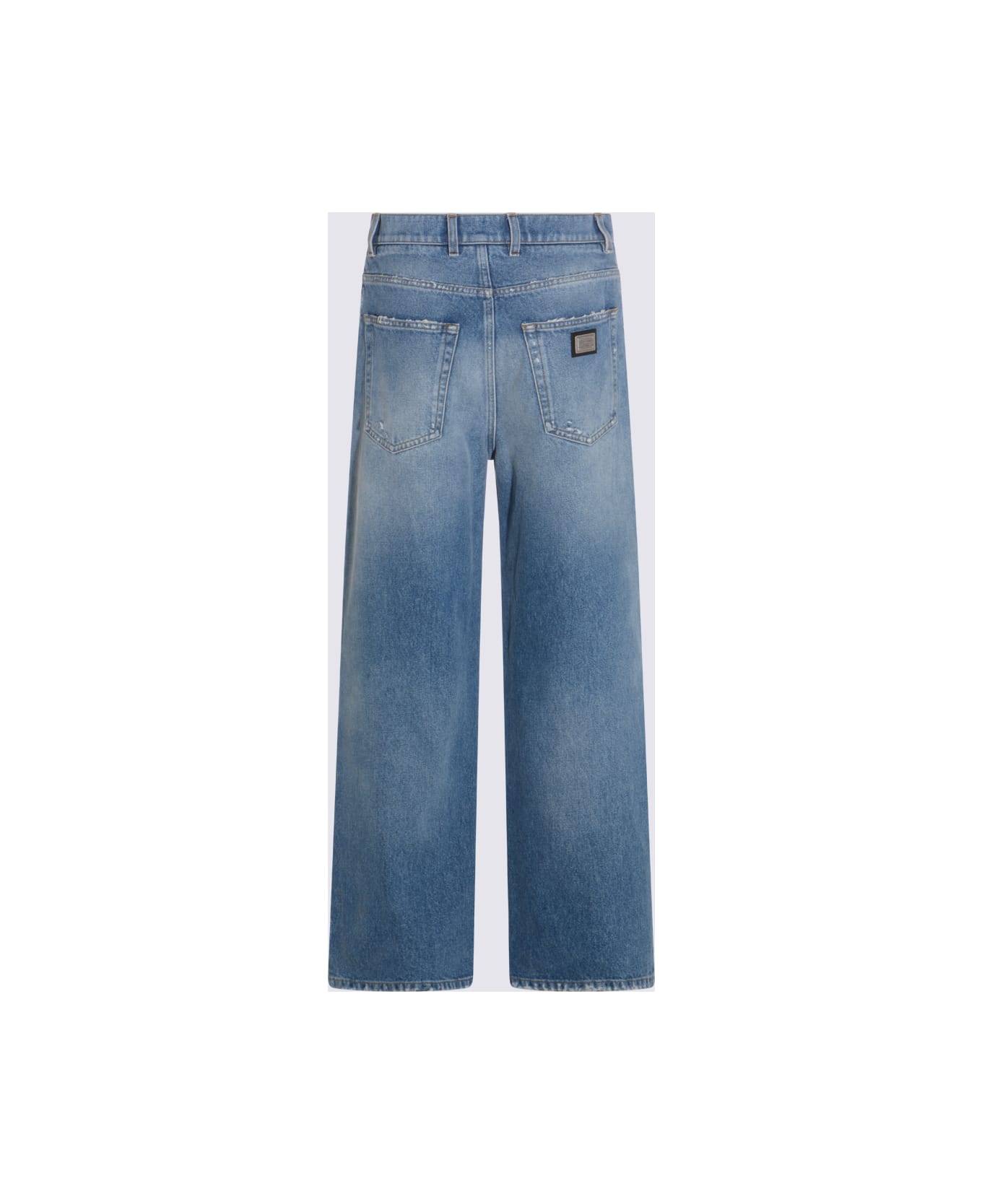 Dolce 
Gabbana Blue Cotton Jeans - Blue