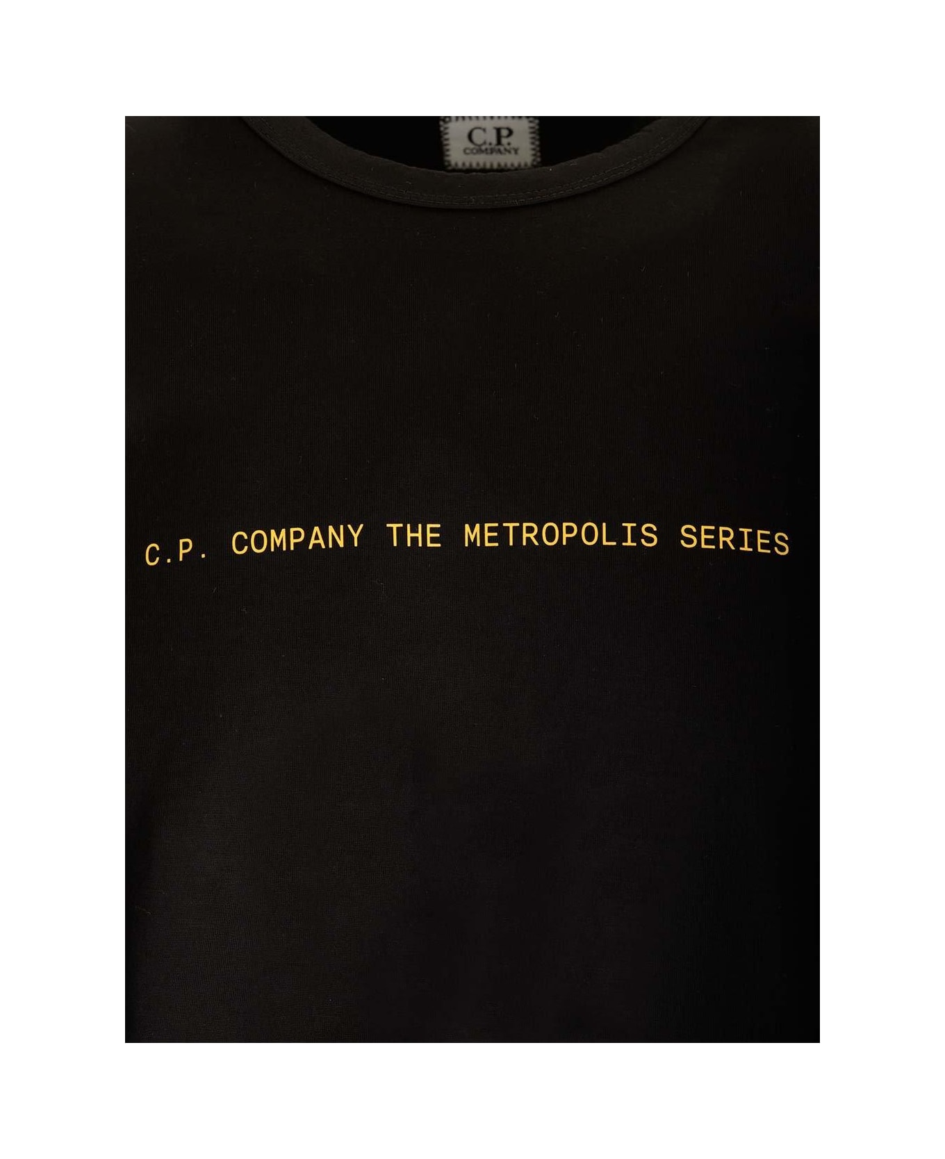 C.P. Company Graphic Badge Crewneck T-shirt - Black
